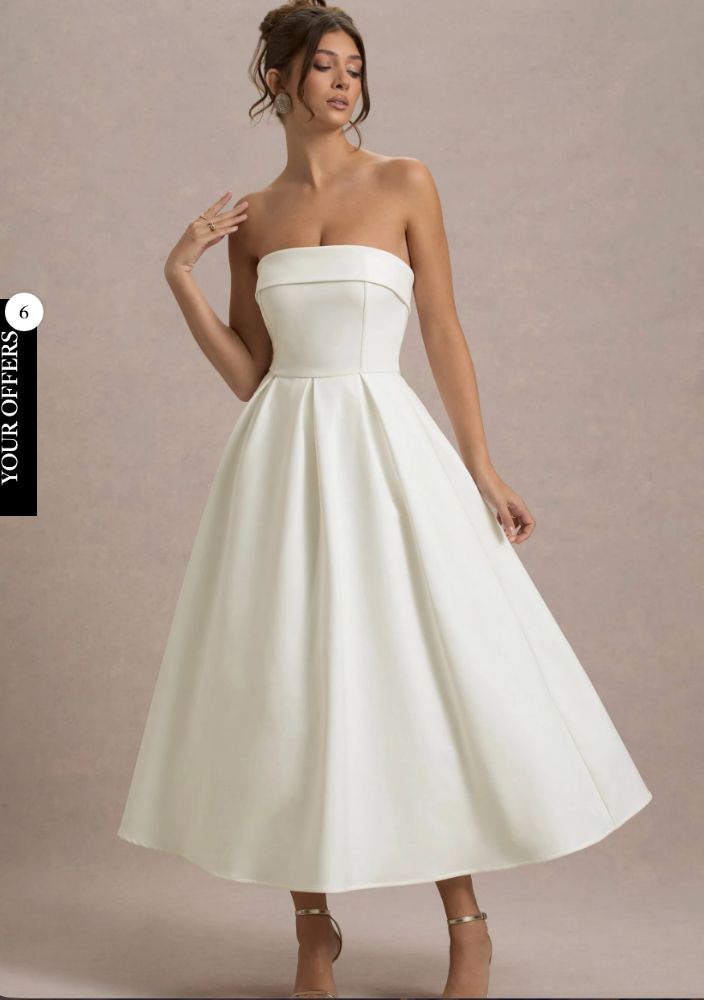 Club London White Midi Dress