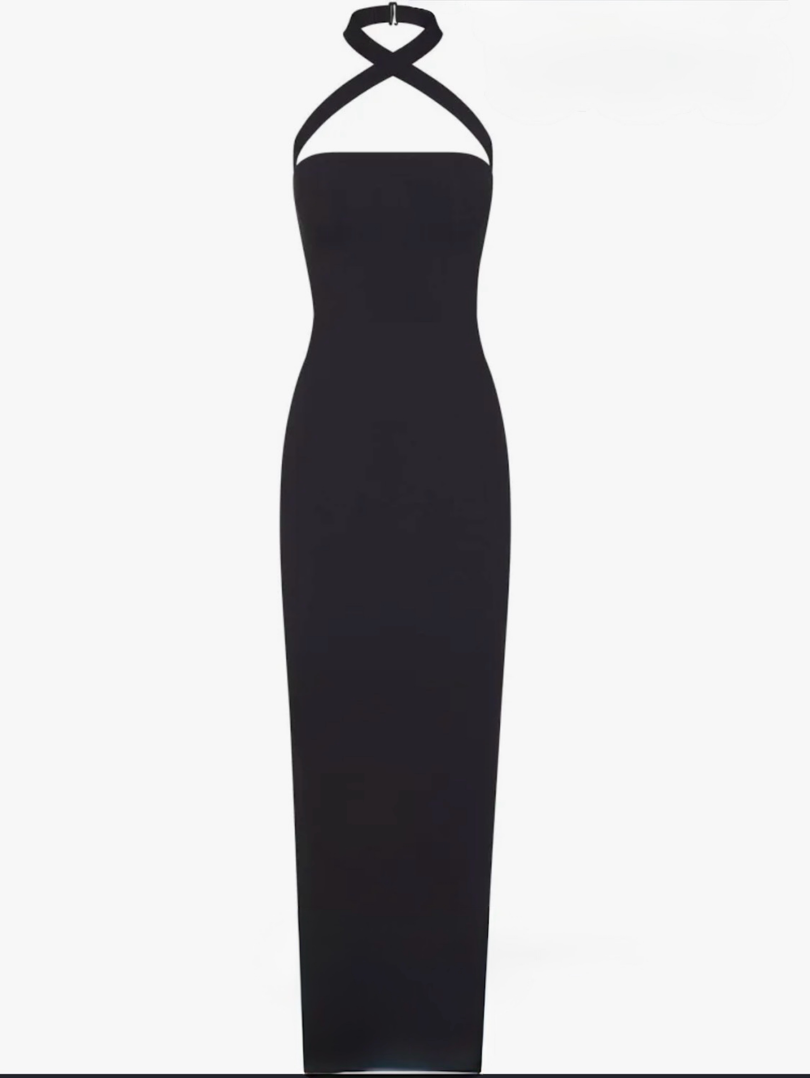 skims backless dress SOFT LOUNGE LONG SLIP DRESS | ONYX