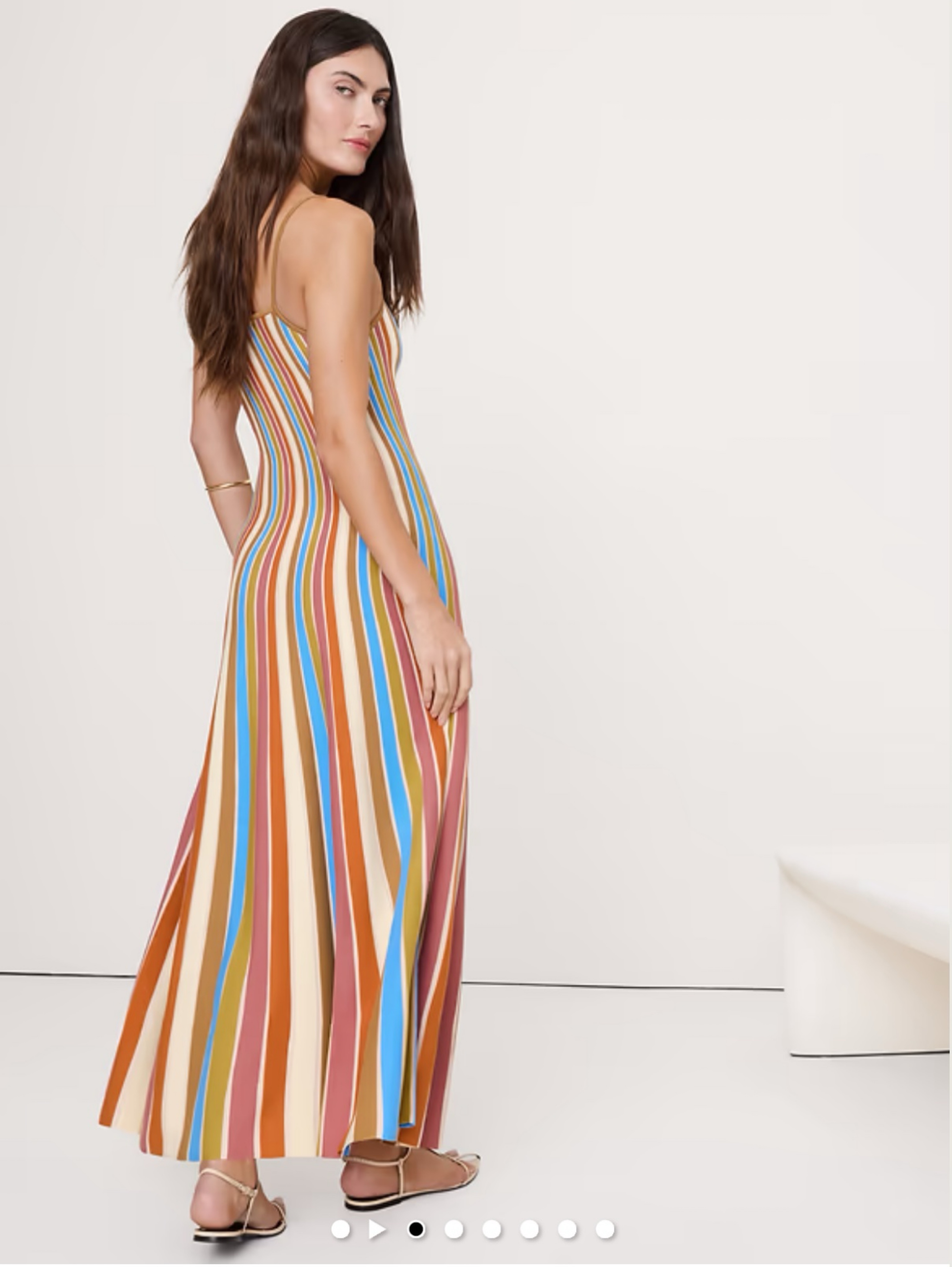 sculpted stripe maxi dress Sculpted Stripe Maxi Dress by Banana Republic