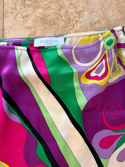 Emilio Pucci Multicolor Silk Mini Skirt by Emilio Pucci | Pickle