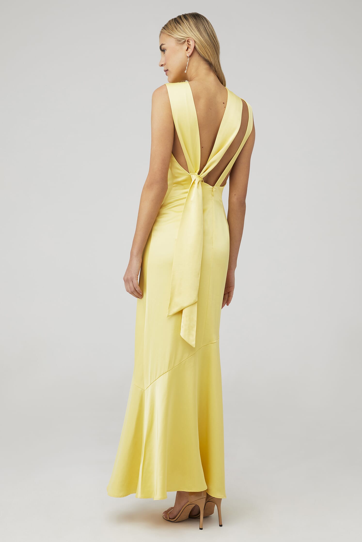 Yellow Cowl Neck Maxi Dress by Significant Other - Pickle Yellow Cowl Neck Maxi Dress by Significant Other - Pickle