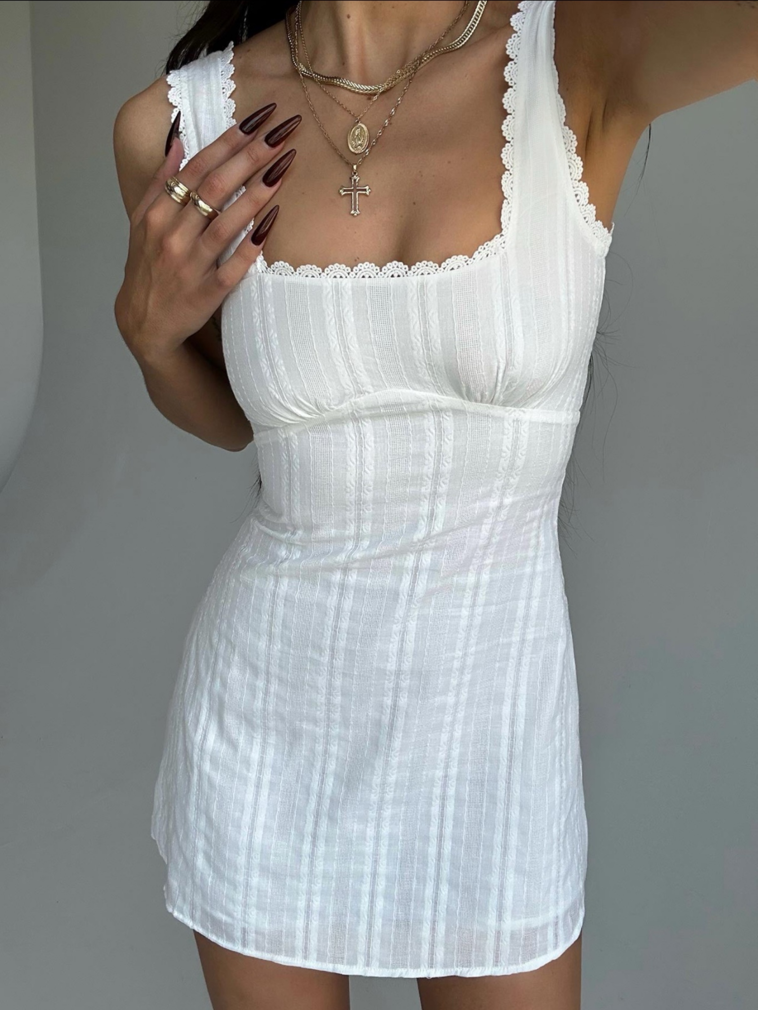 princess polly viral dress obsessed w this dress from @Princess Polly #princesspolly #dress #fyp #viral #whitedress