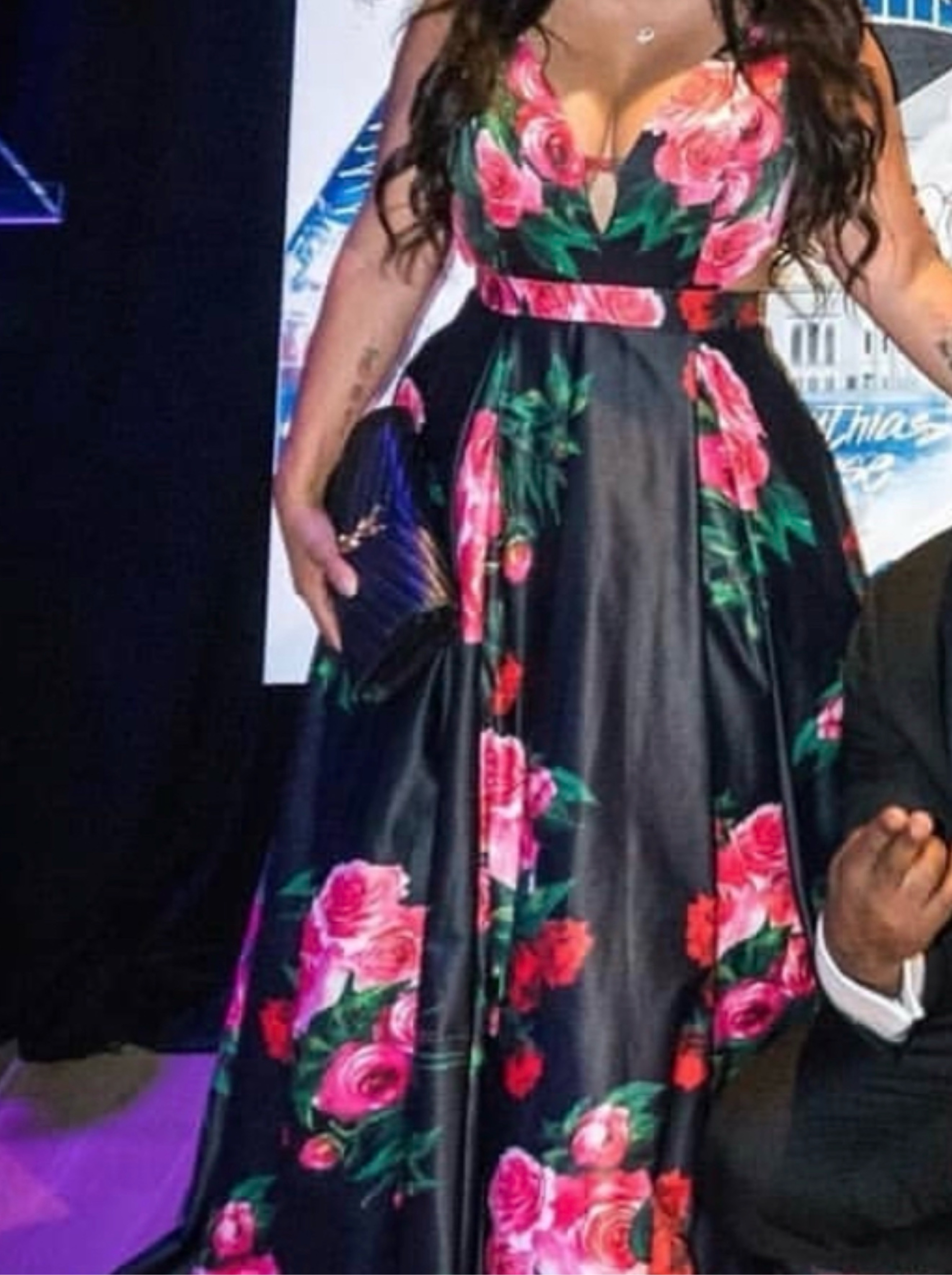 Black & Rose Gown