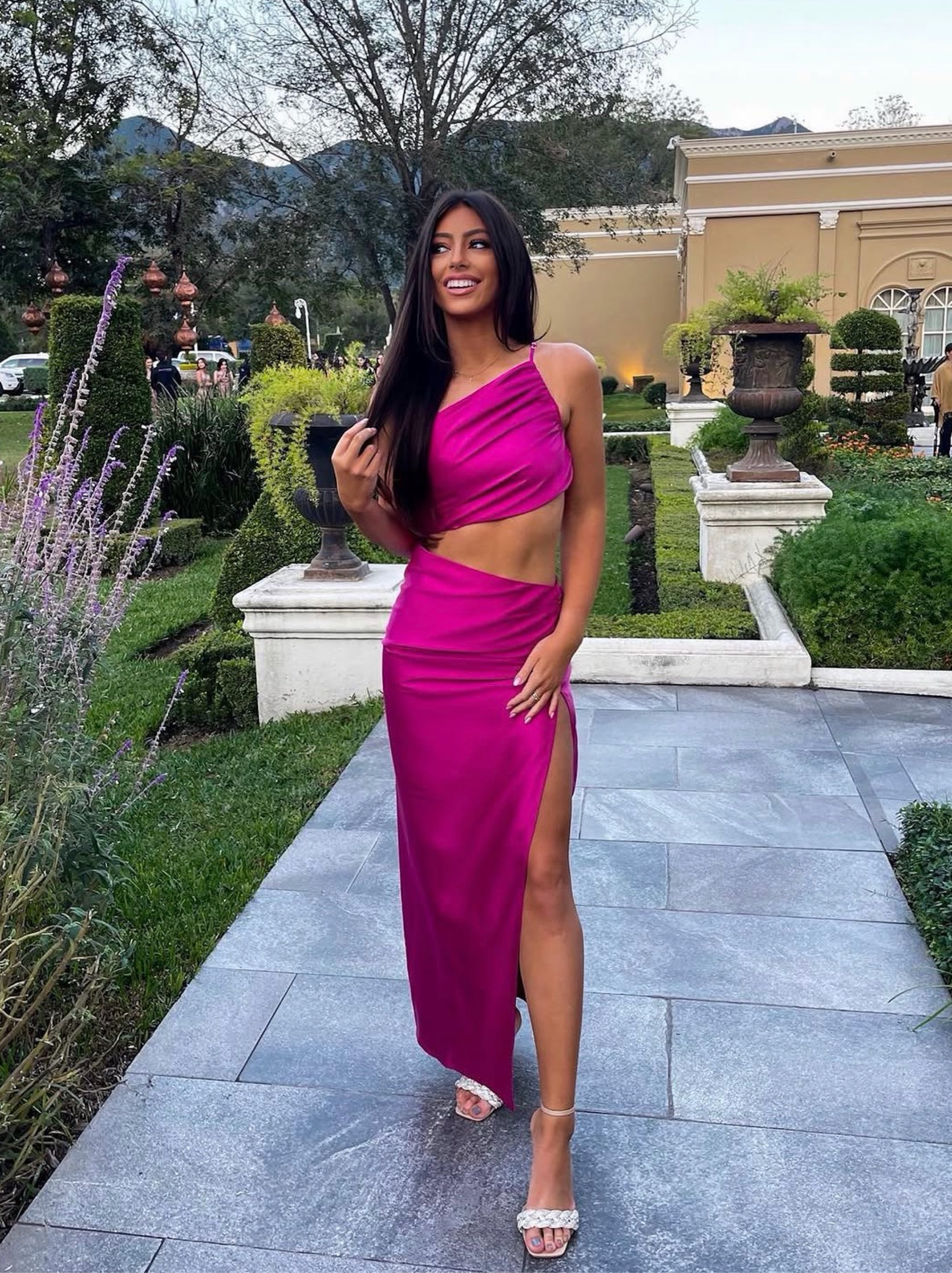 lovers and friends hot pink dress Lovers and Friends Capri Mini Dress in Hot Pink