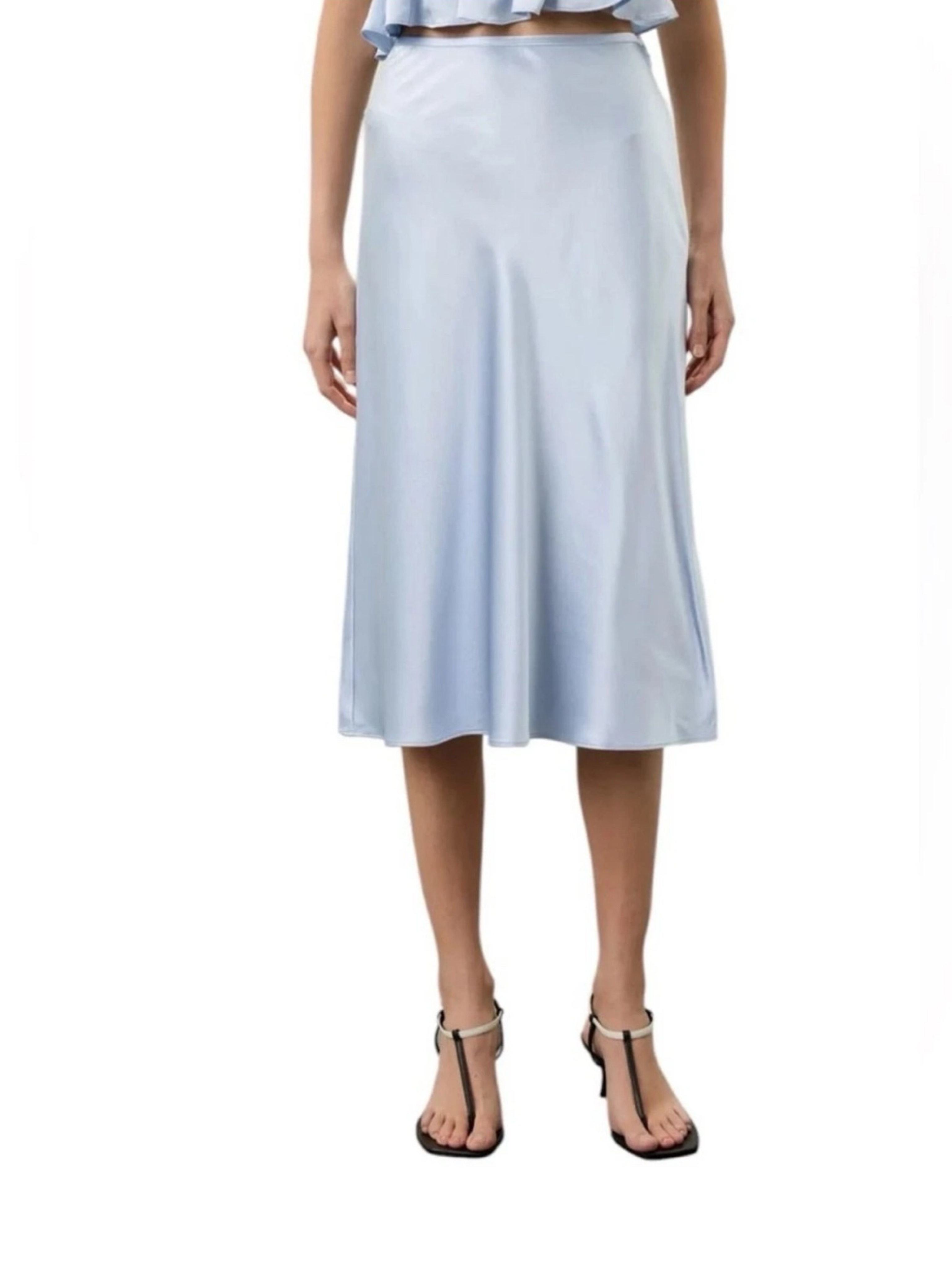 Club Monaco Blue 100% Silk Skirt by Club Monaco - Pickle