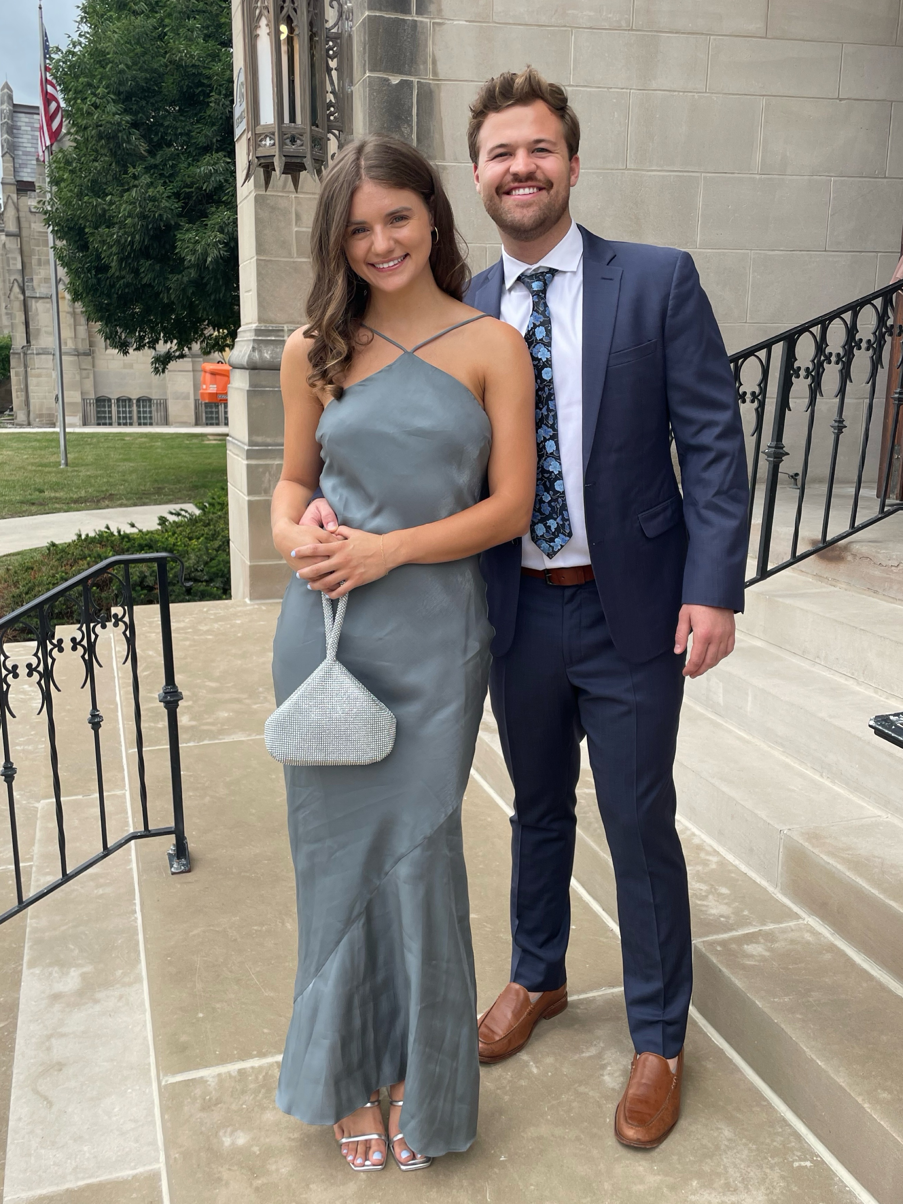 Rumer x Revolve Satin Halter Maxi Dress in Silver Grey