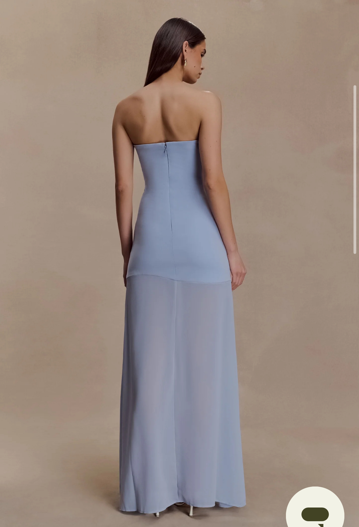 Meshki Mason Crepe and Chiffon Maxi Dress by Meshki - Pickle