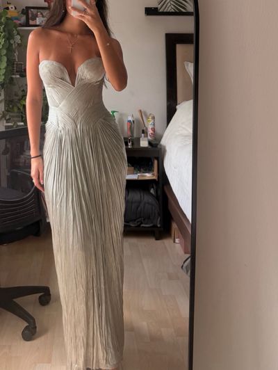 Maria Lucia Hohan Silver Noor Gown