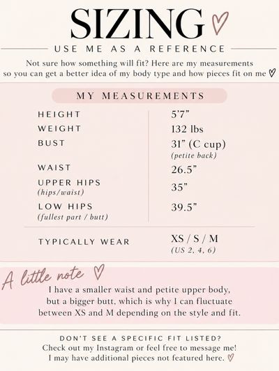 ✨My Sizing✨