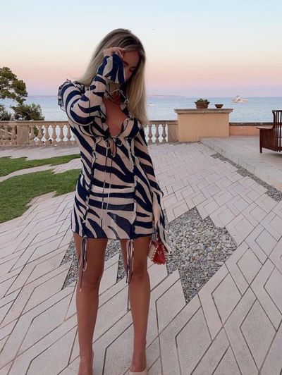 Rat & Boa Annika Zebra Mini Dress
