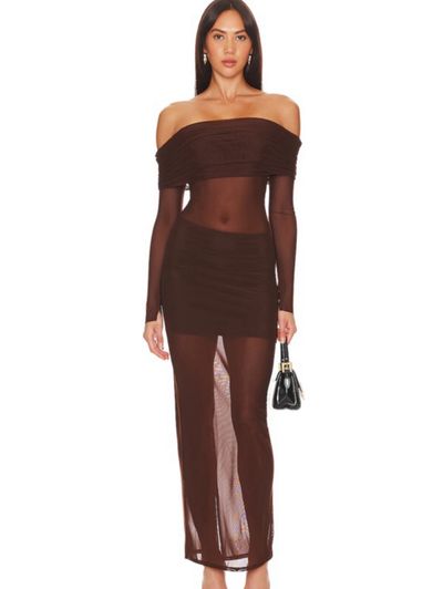 Lovers and Friends Maxi Over The Shoulder Dress