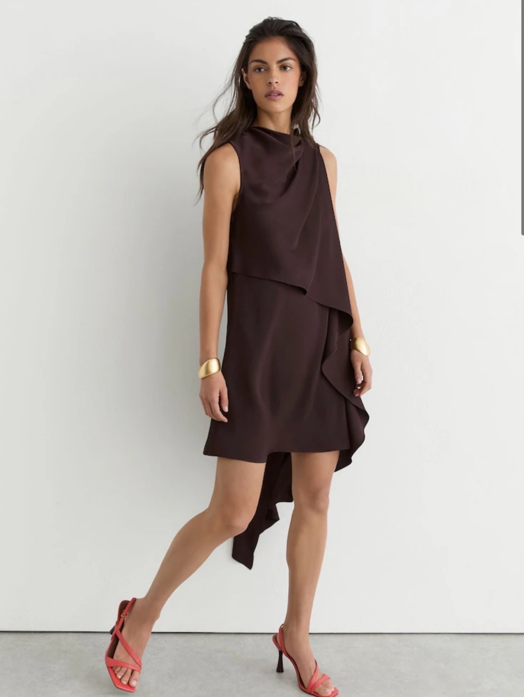 reiss brown dress Wrenley by Reiss Size:58L Towed22 Women Flats,Women's Ballet SCH008059_W_M Womens dresses FIT About 46” from