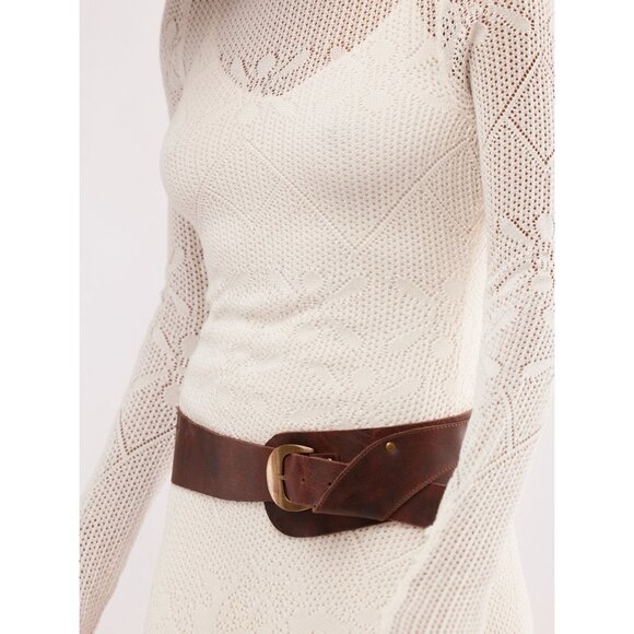 Free People Brown Jericho Hip Belt