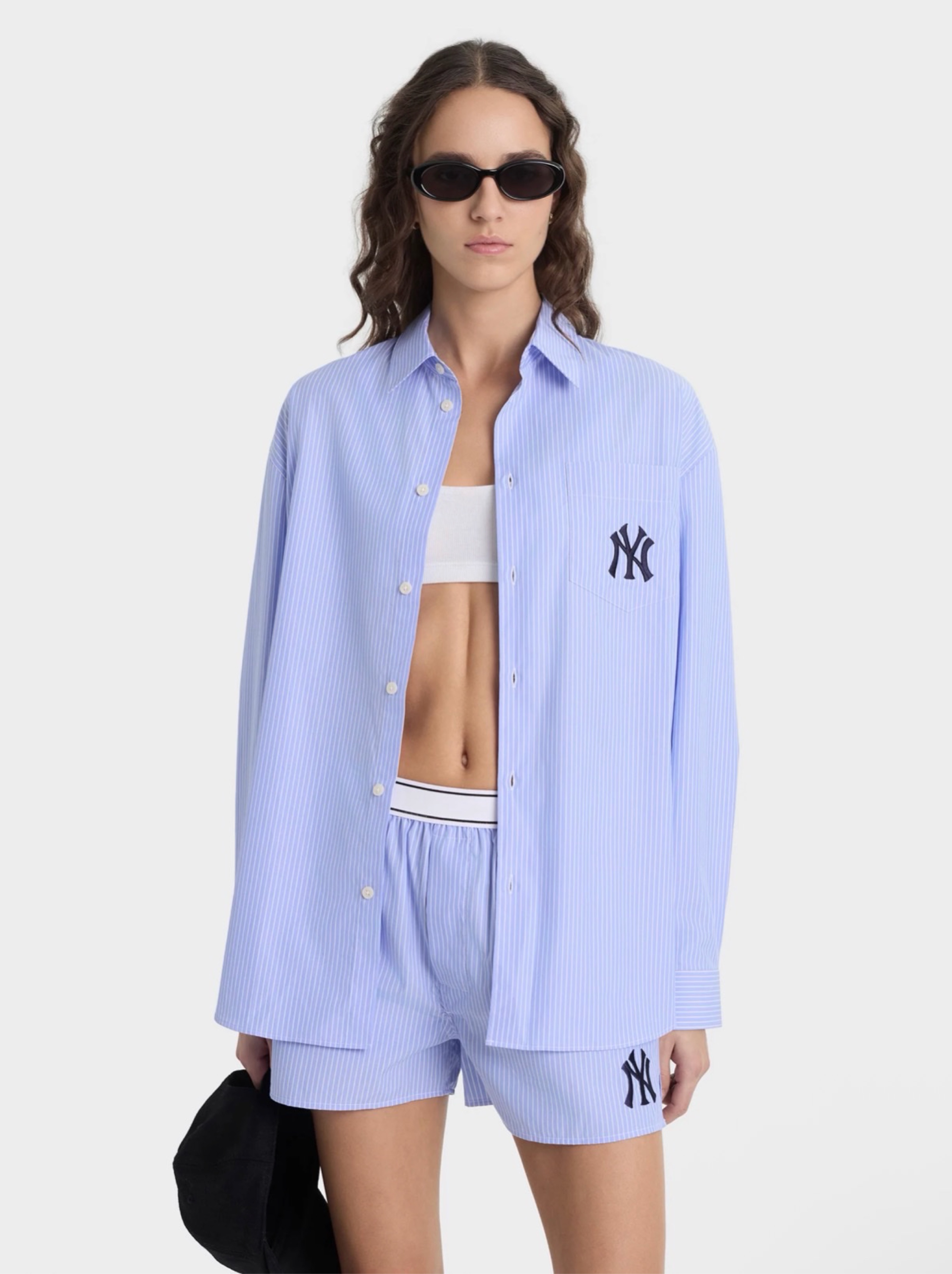 Sporty & Rich Yankees collared shirt