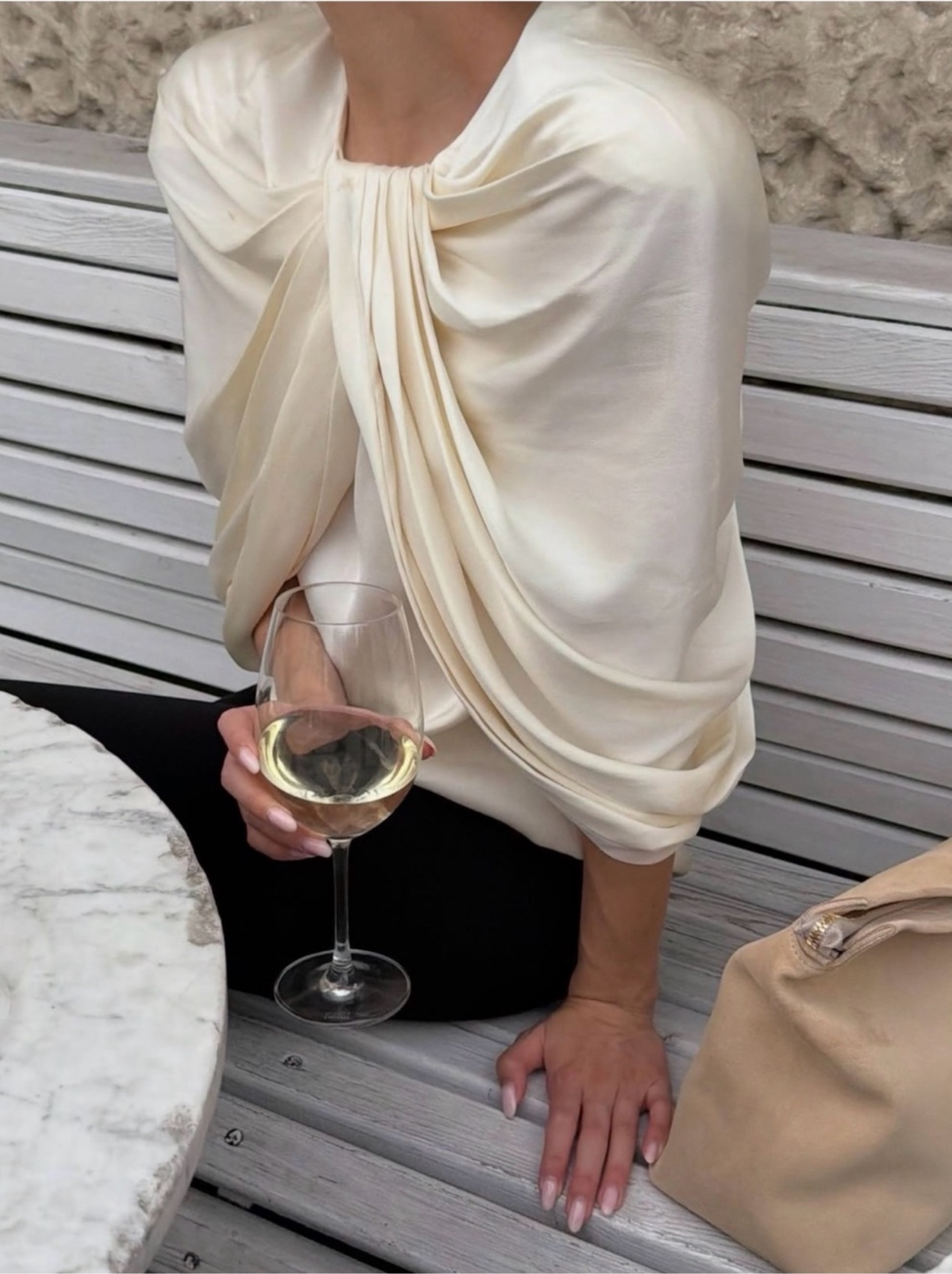 Stella McCartney Silk drape top