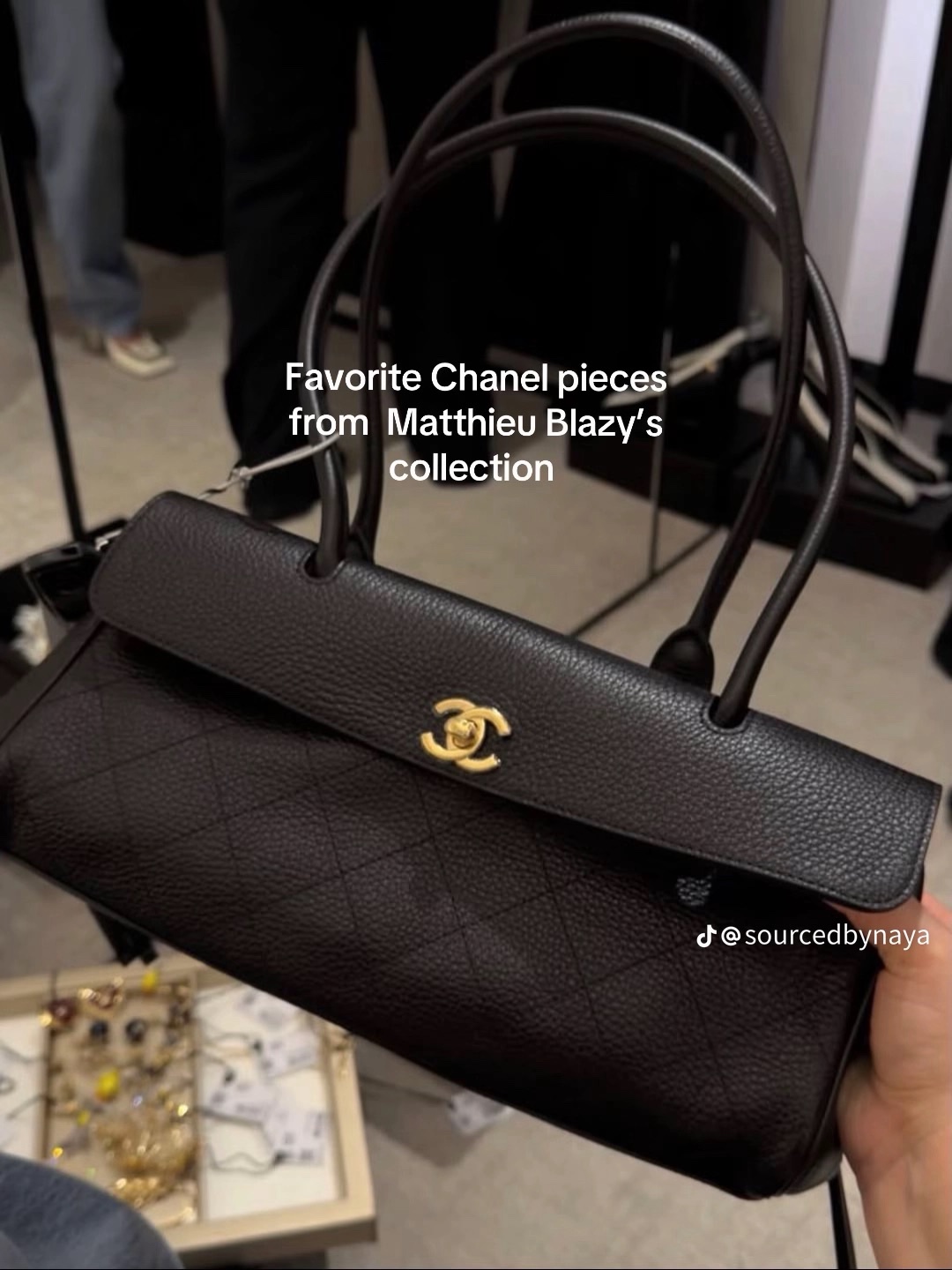 Chanel Small "Urban Essential" East West Shopping Tote Black Caviar Gold Hardware