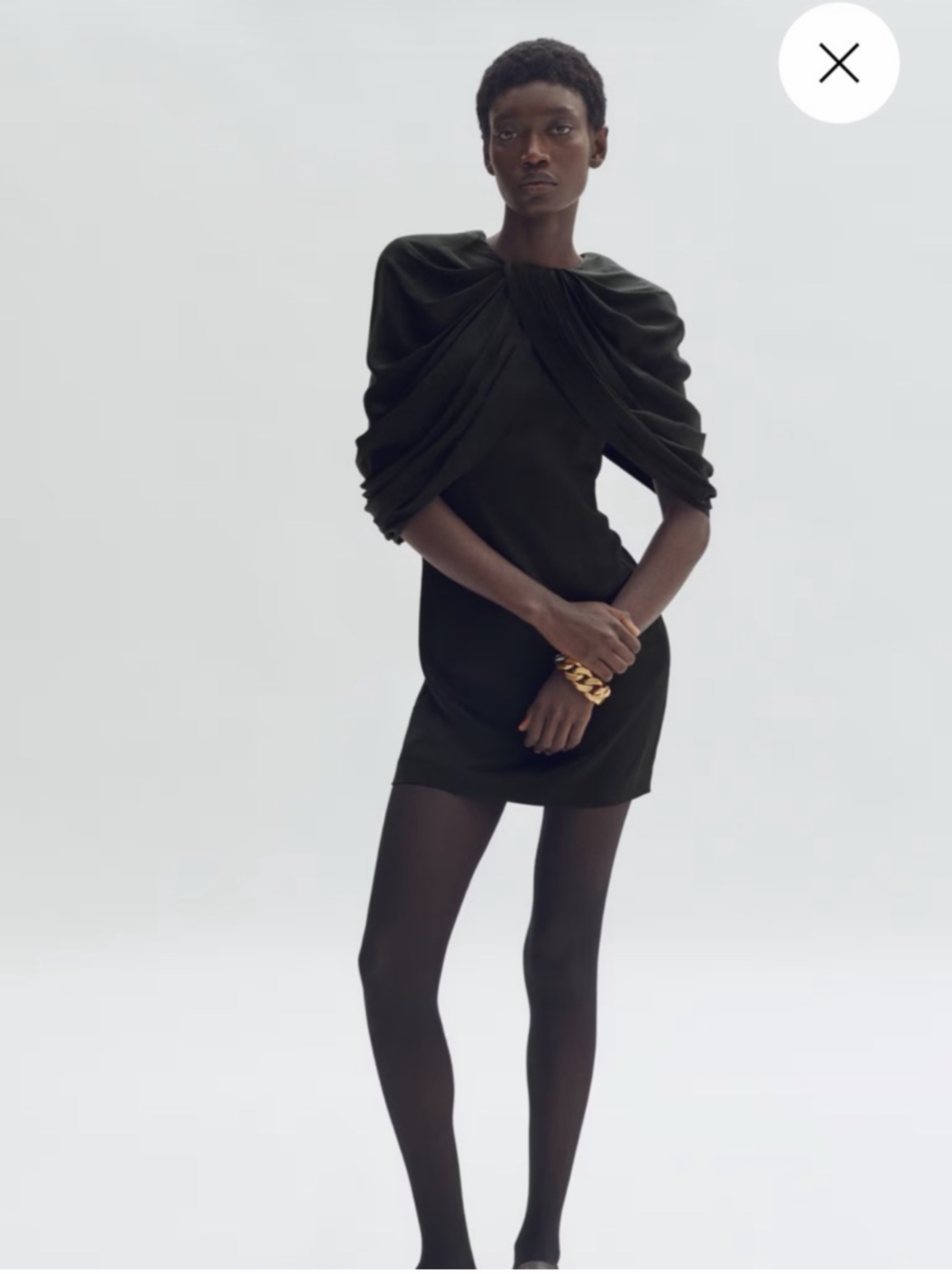 Stella McCartney drape shoulder dress