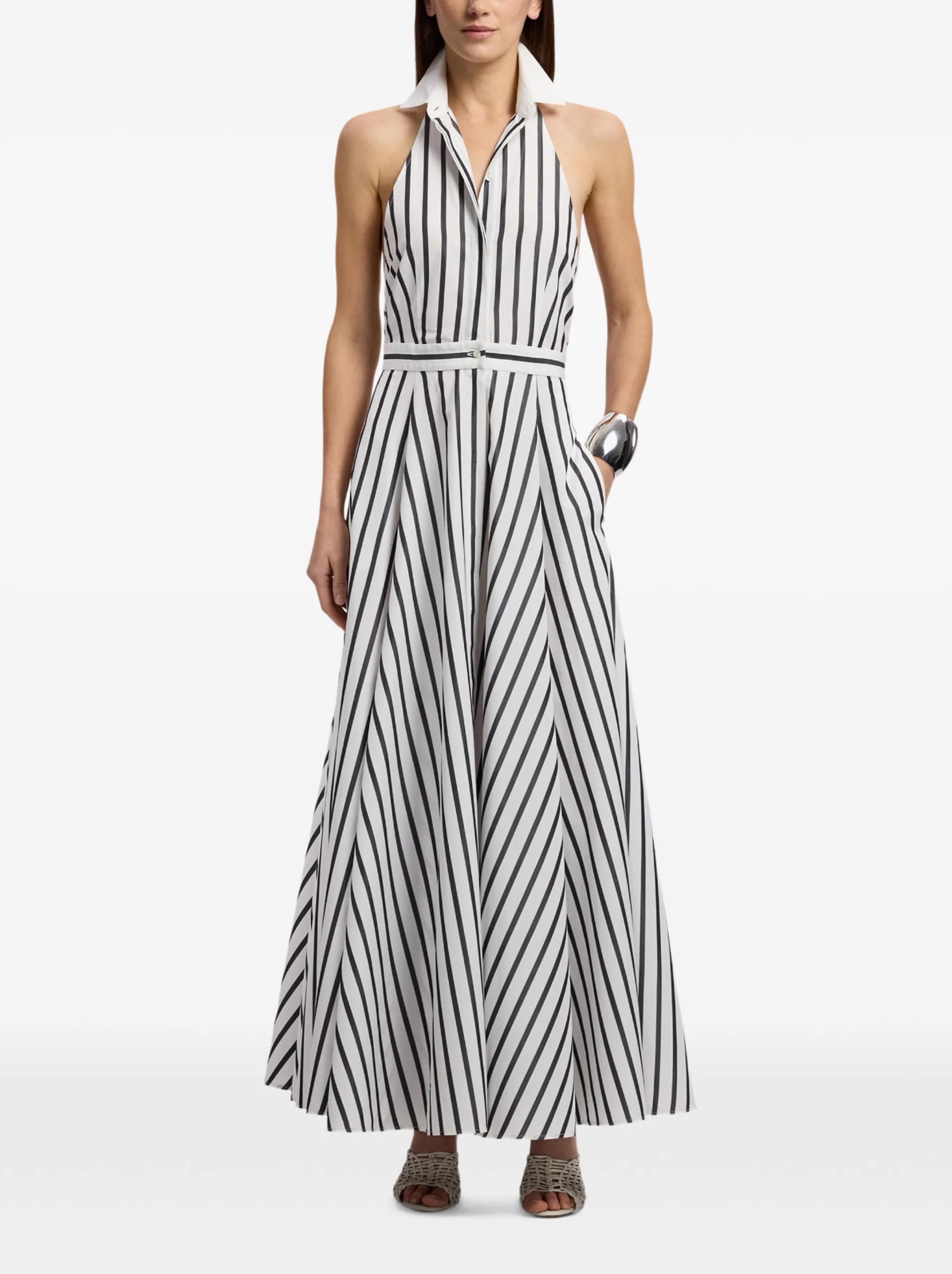 Ralph Lauren Collection Eldred Day Dress in stripe