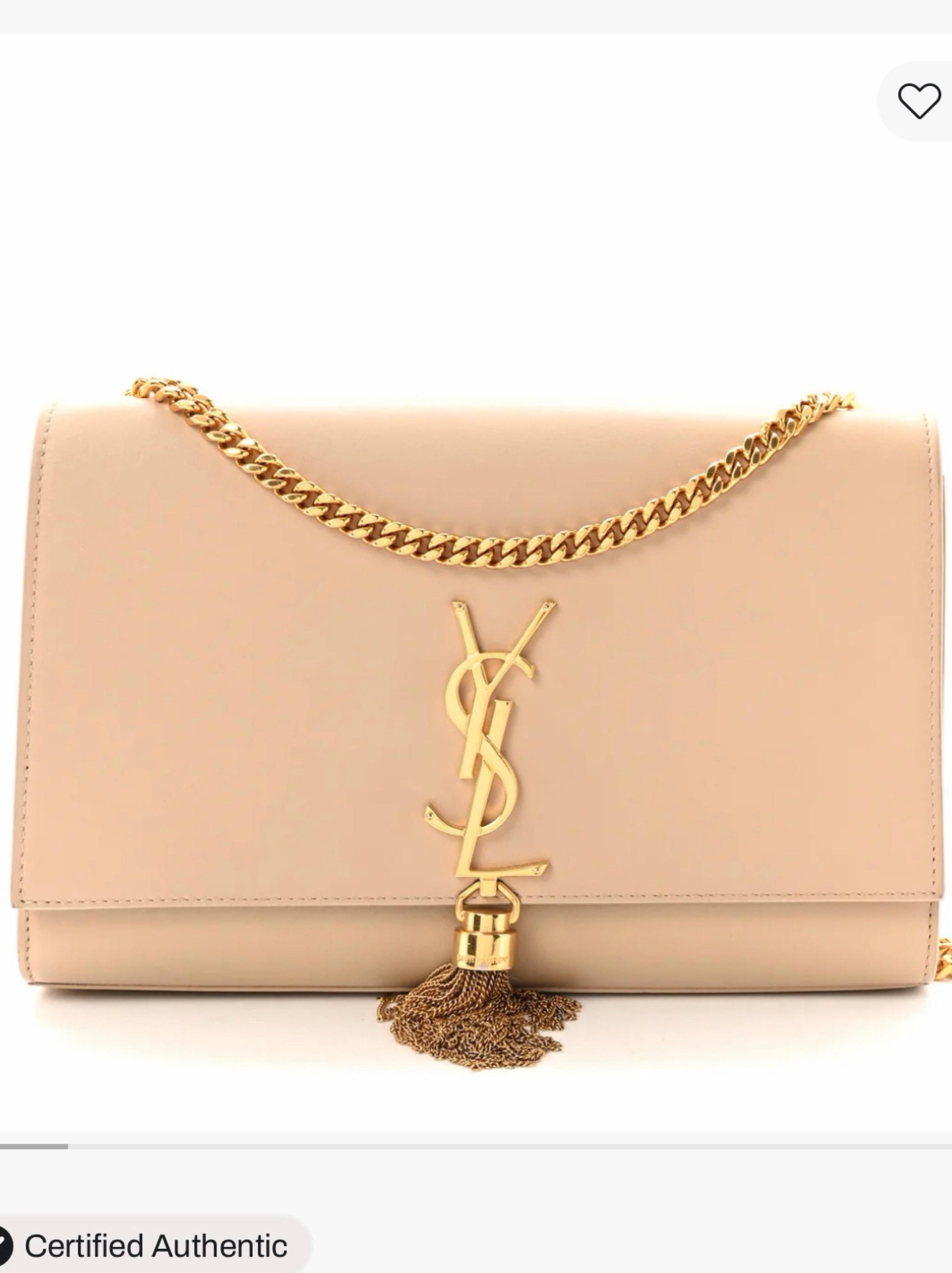 YSL Tassel Bag - Nude