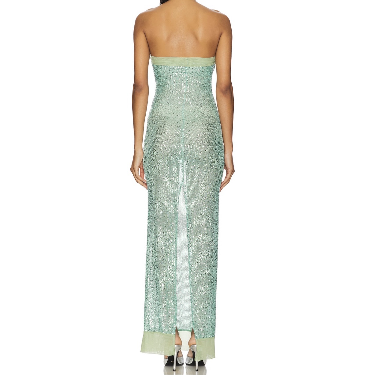 green sequin strapless dress Strapless Mermaid Green Sequin Prom Dress, Mermaid Green Homecoming Dr –  abcprom