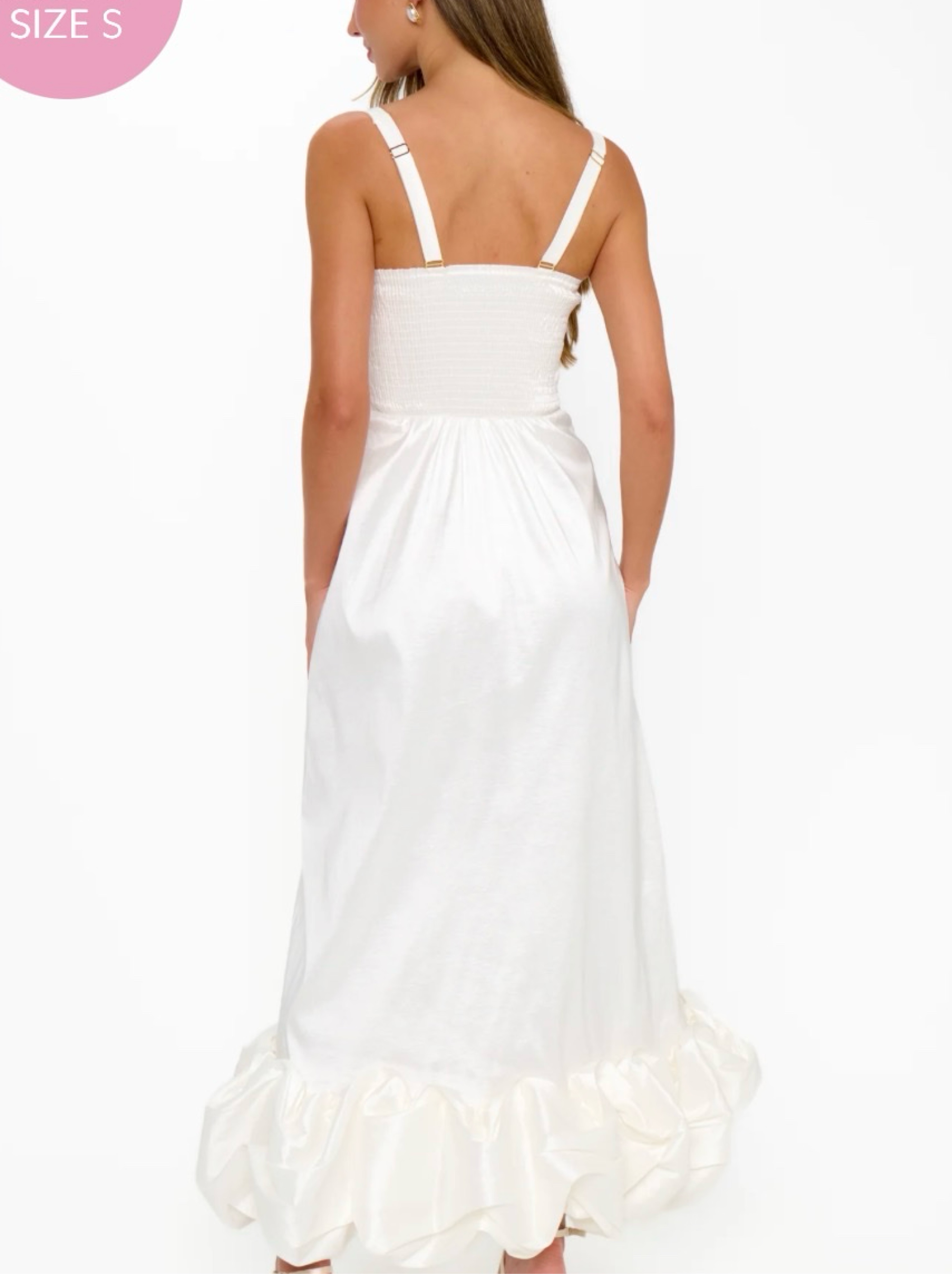 one shoulder bow dress Psophia main image 1