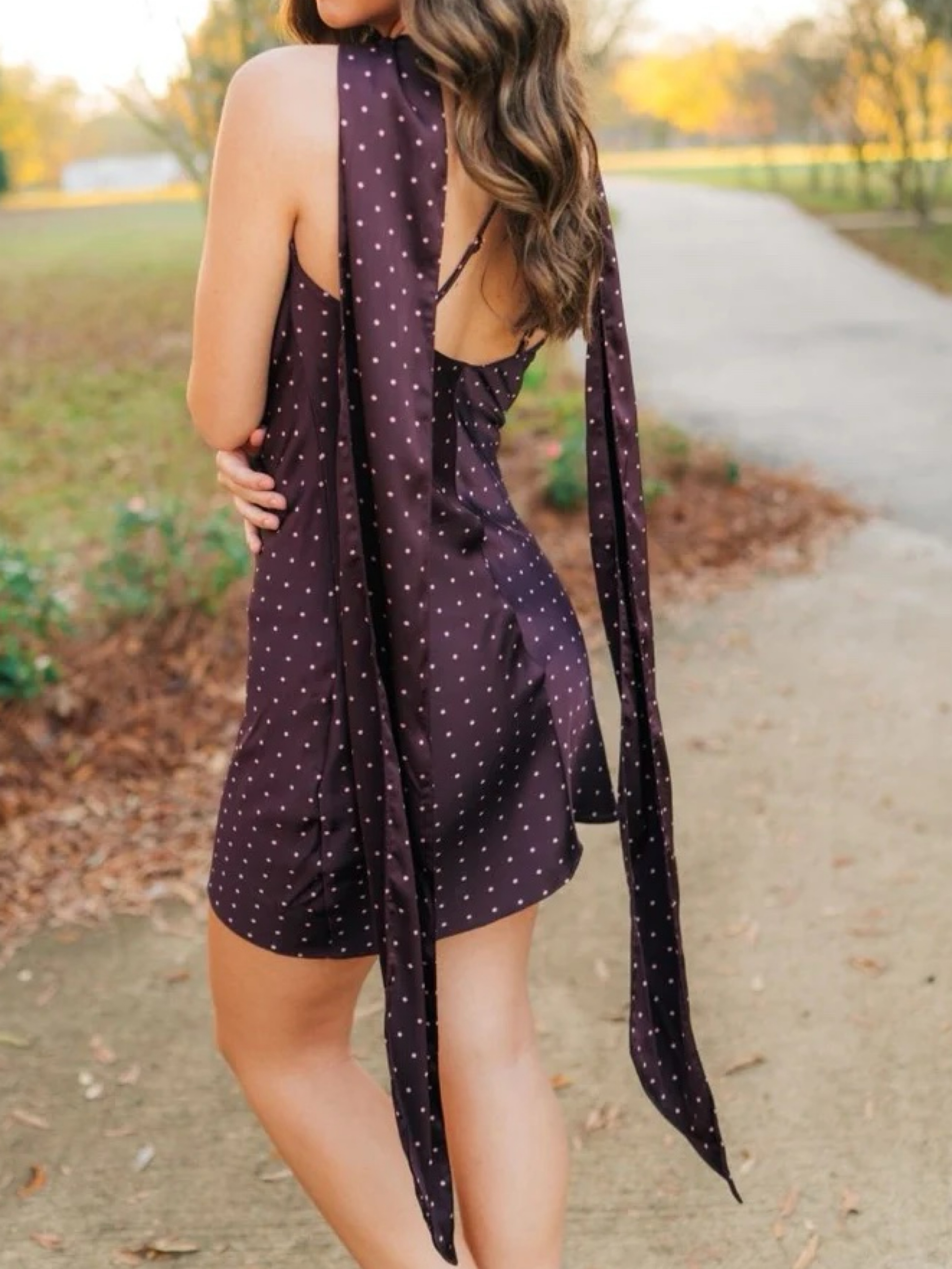 burgundy polka dot dress Sweet Spot Burgundy Polka Dot Maxi Dress