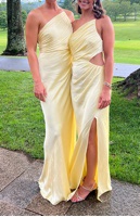 la lune asymmetrical gathered maxi dress lemon Shona Joy La Lune Asymmetrical Gathered Maxi Dress Antique Rose