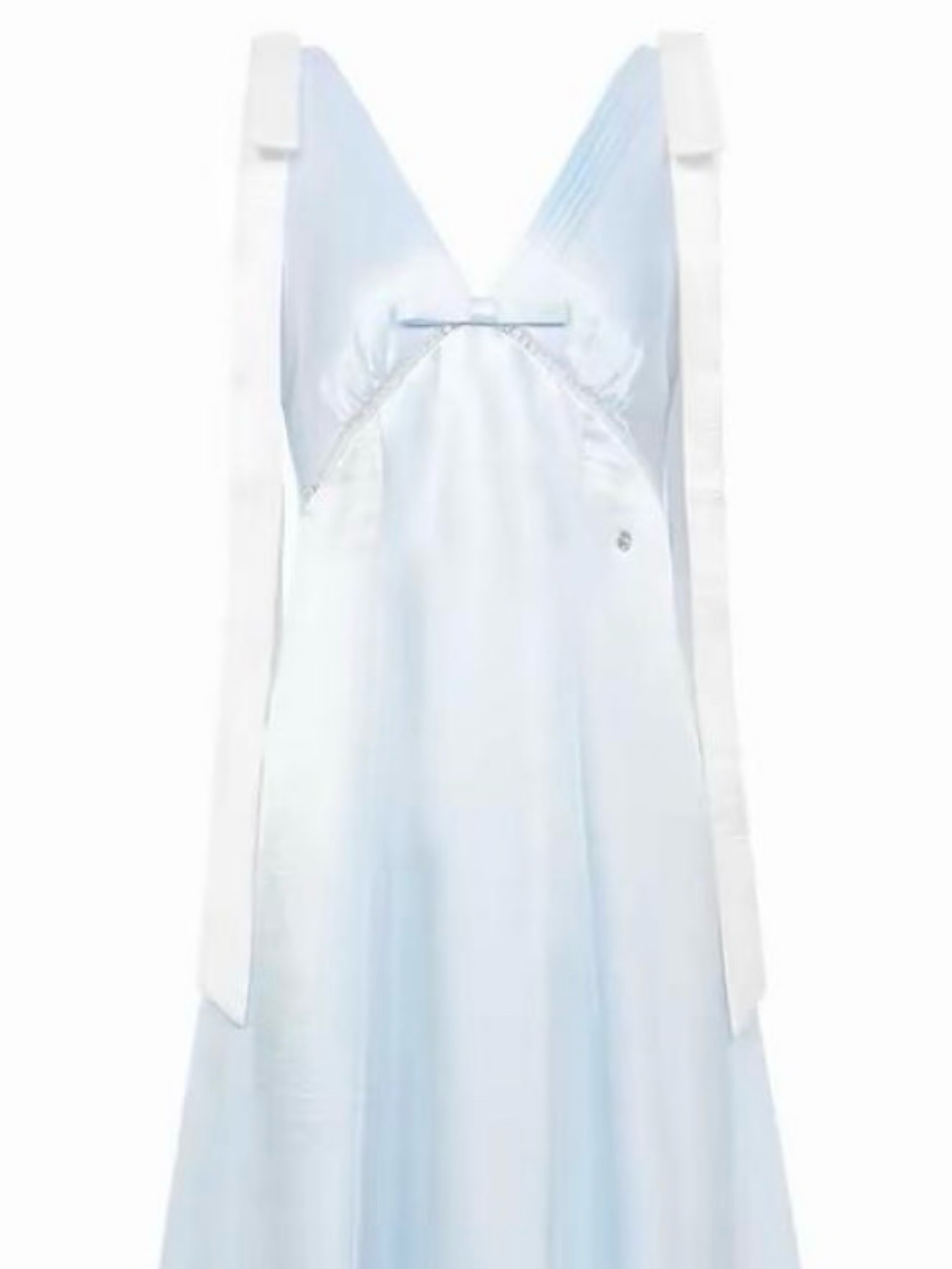 Light Blue Tie-Shoulder Midi Dress