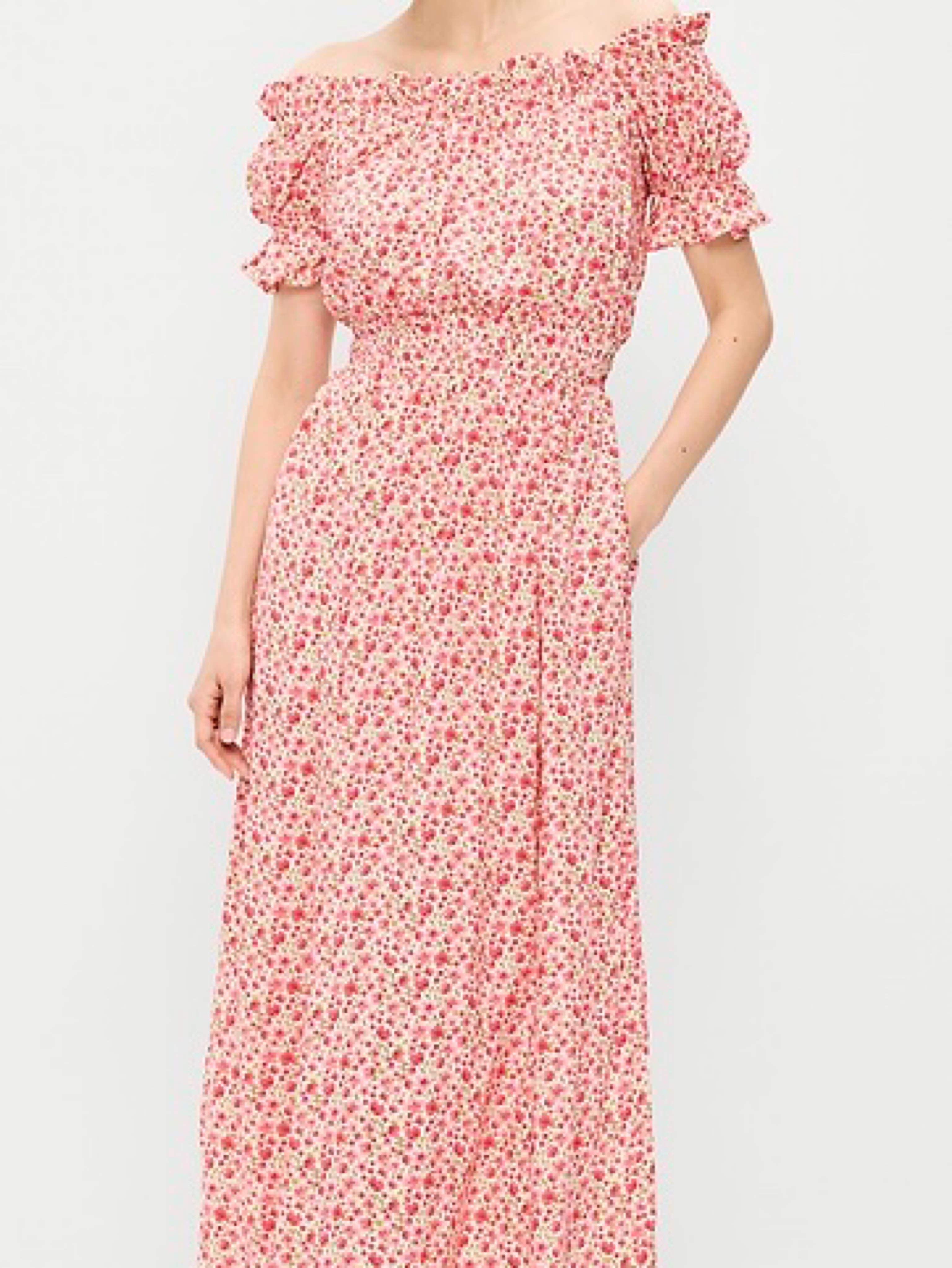 Pink Floral maxi dress