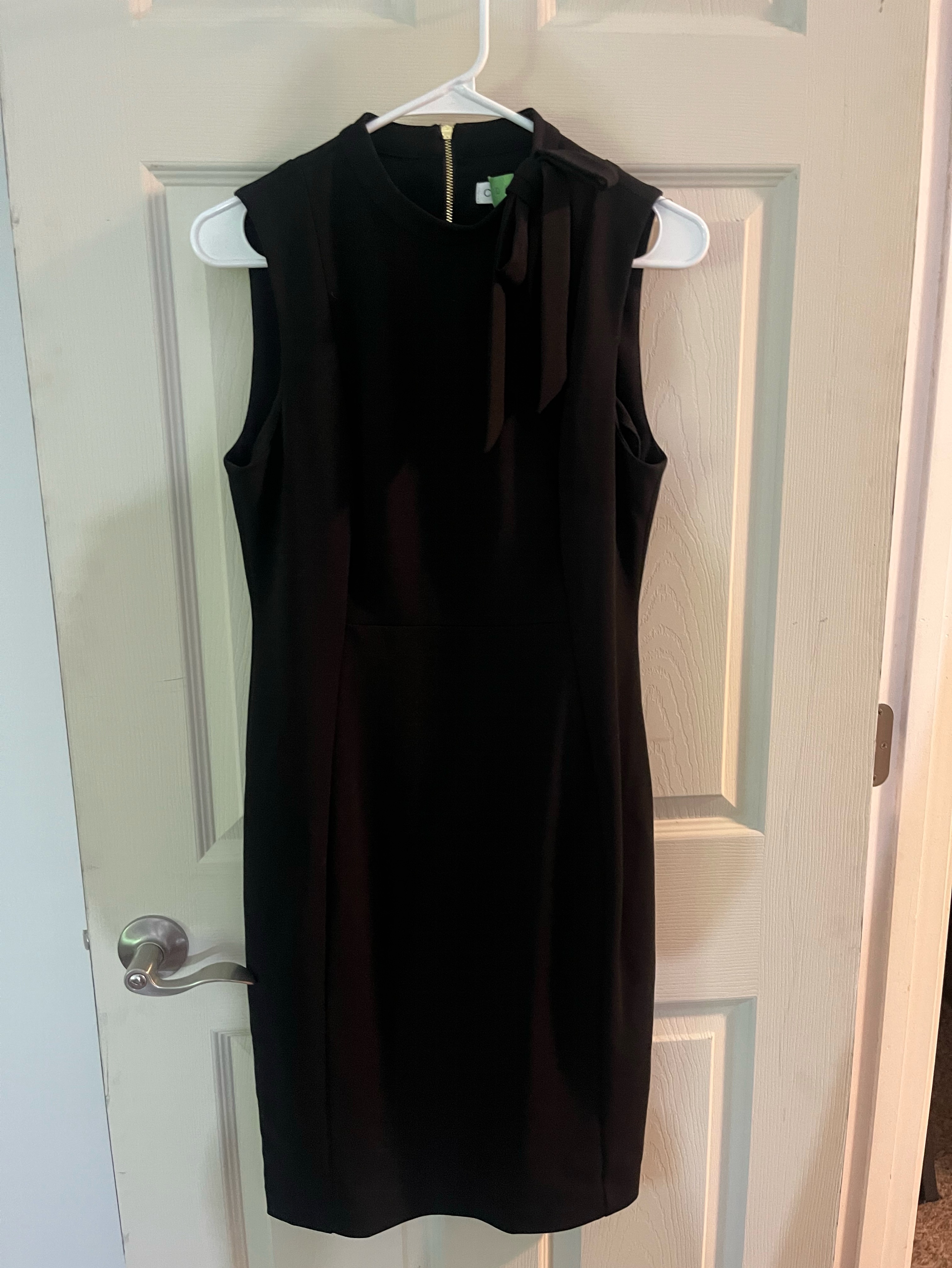 Black Sleeveless Shift Dress