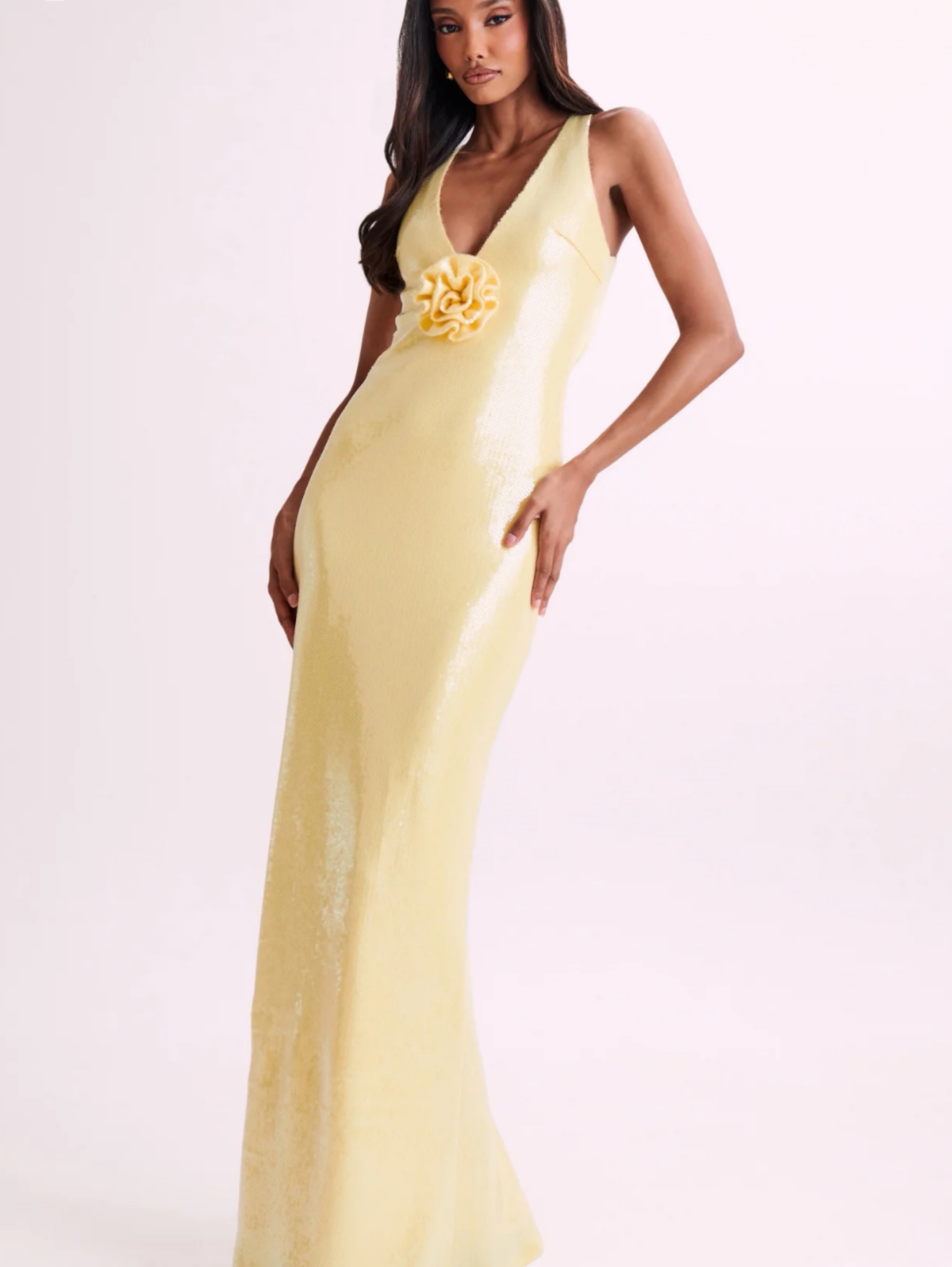yellow sequin maxi dress yellow sequin dress Maliha Sequin Bodycon Maxi Dress