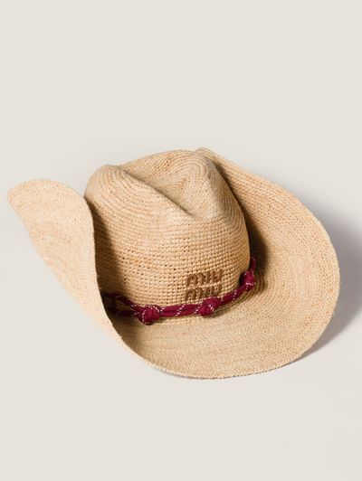 Miu Miu Raffia Cowboy Hat by Miu Miu - Pickle display picture 1