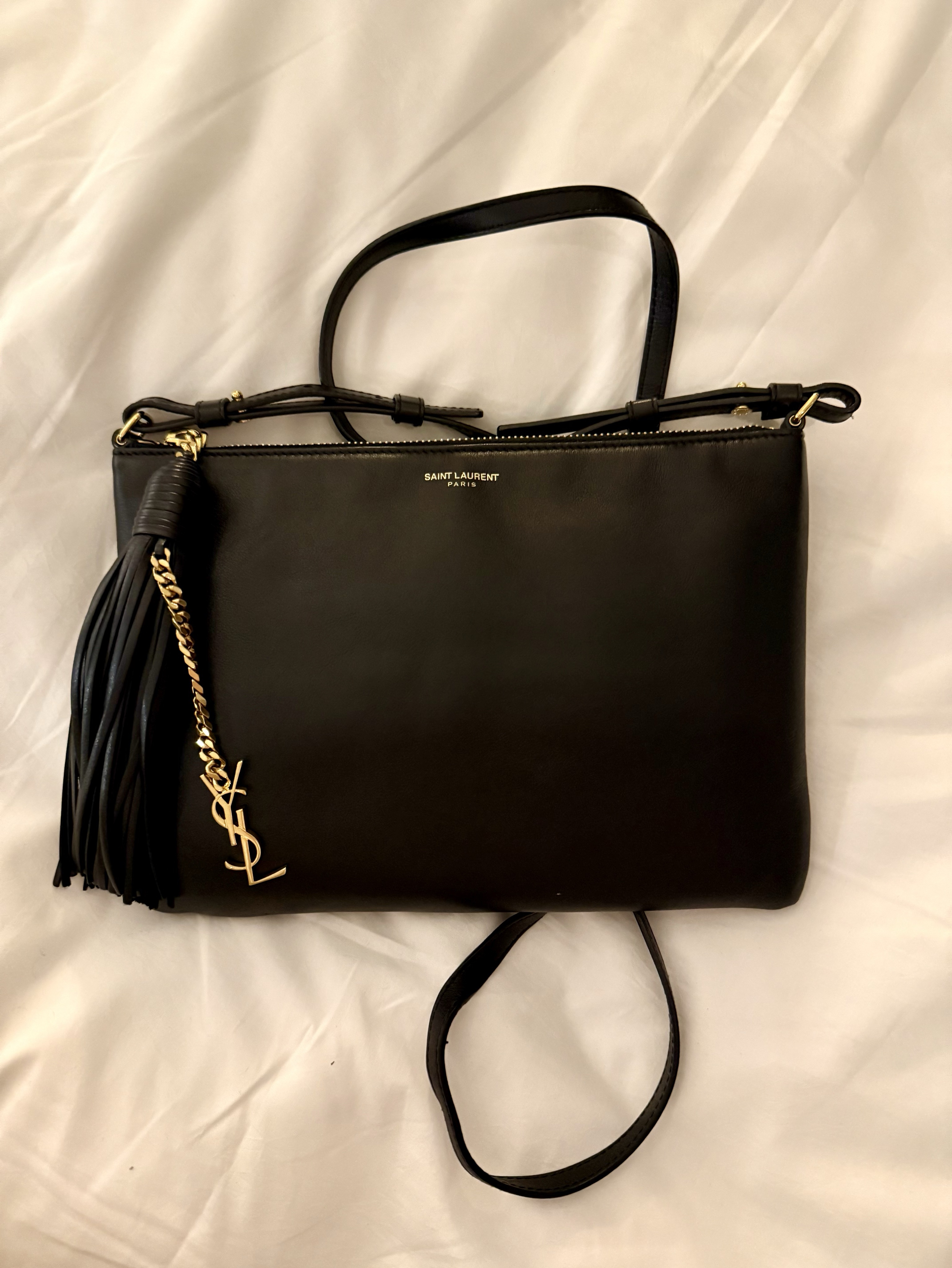 YVES SAINT LAURENT ショルダー バッグ ブラック Saint Laurent Monogram Tassel Zip Crossbody by Saint Laurent | Pickle
