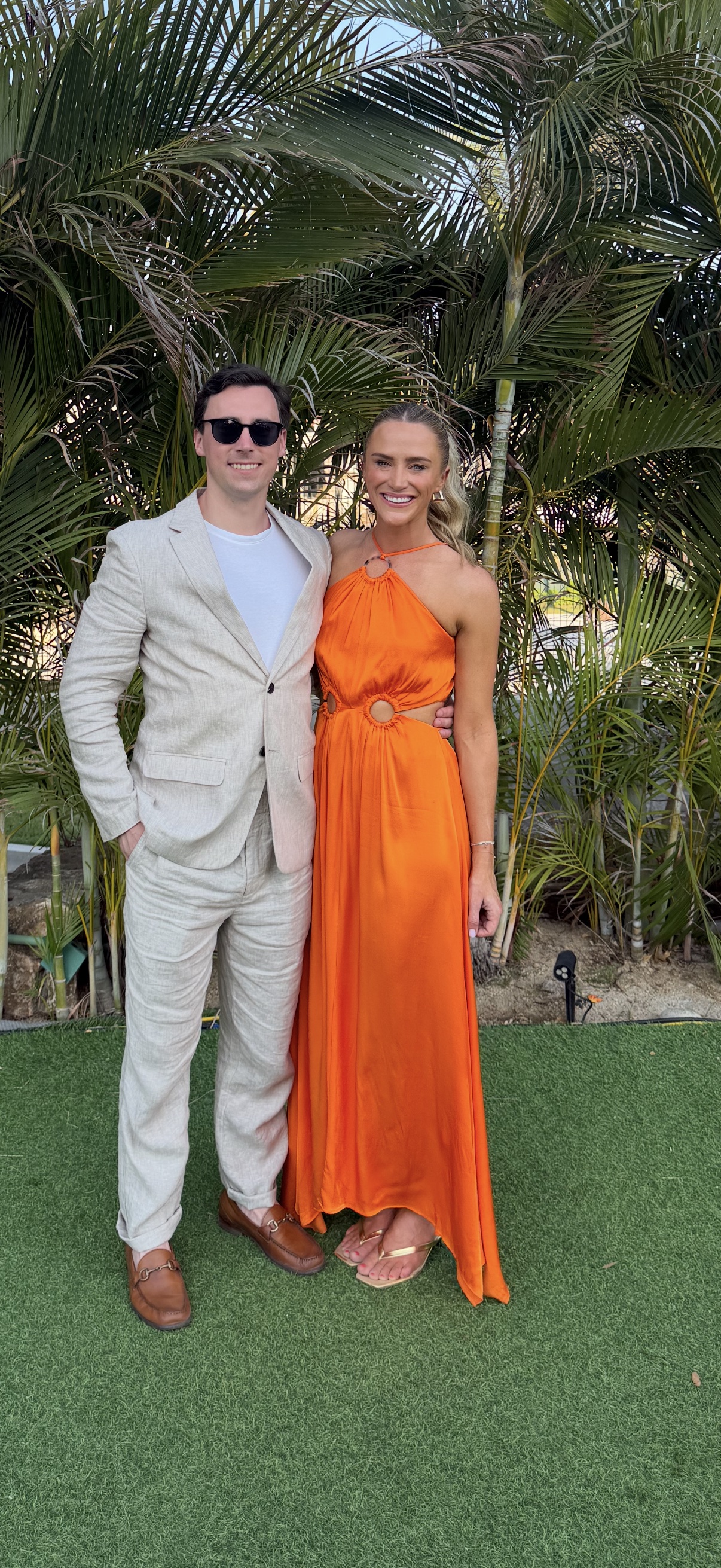 orange halter maxi dress Orange Halter Cutout Maxi Dress by ELLIATT