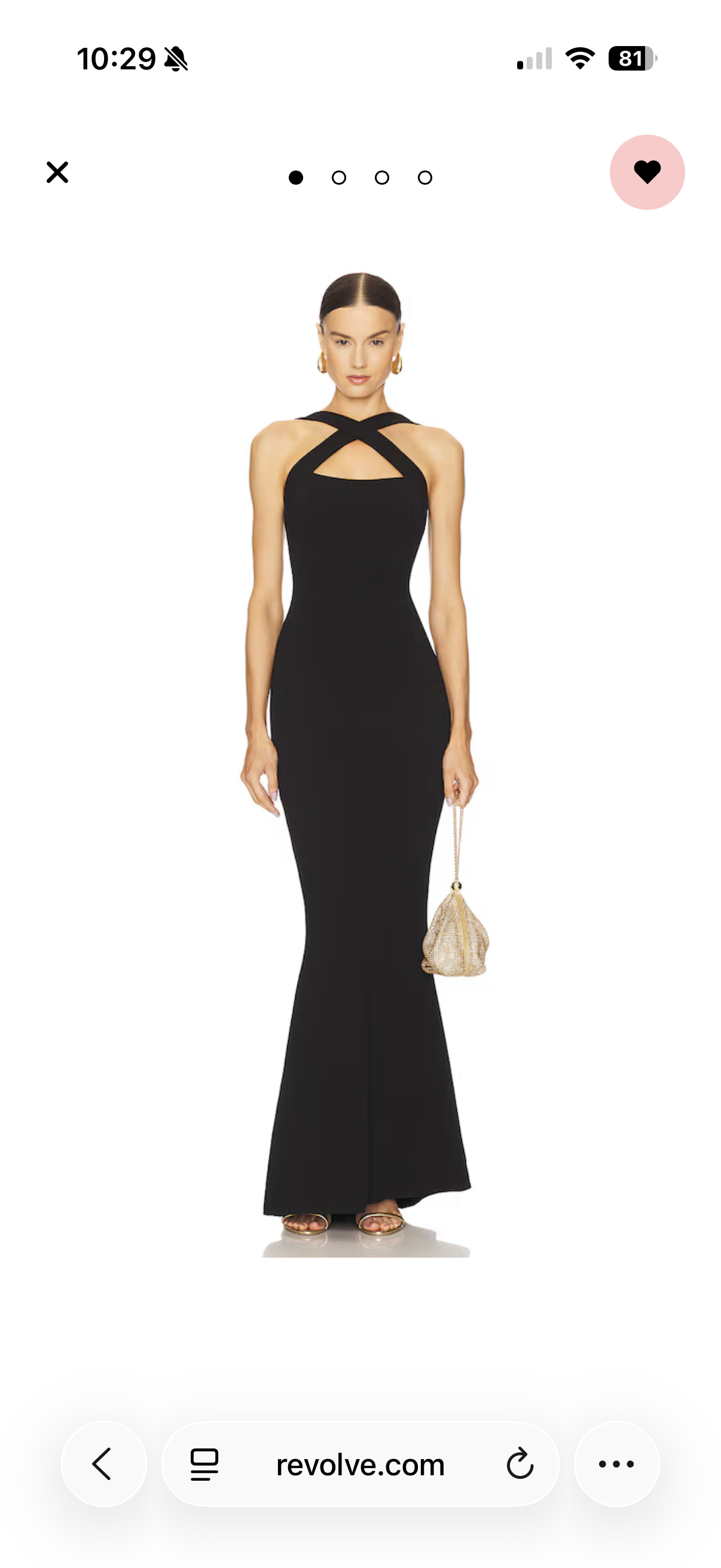 Black Halter 2Way Gown
