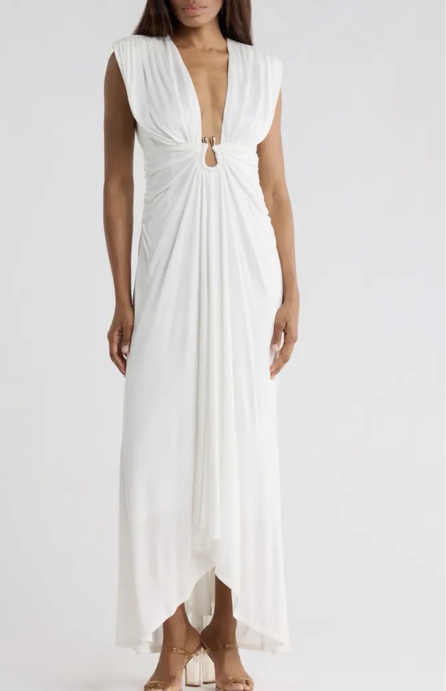 white long ruffle dress CHARMEUSE Size:UK 6 and an open back CCSALE Fairy Boho Tulle Wedding