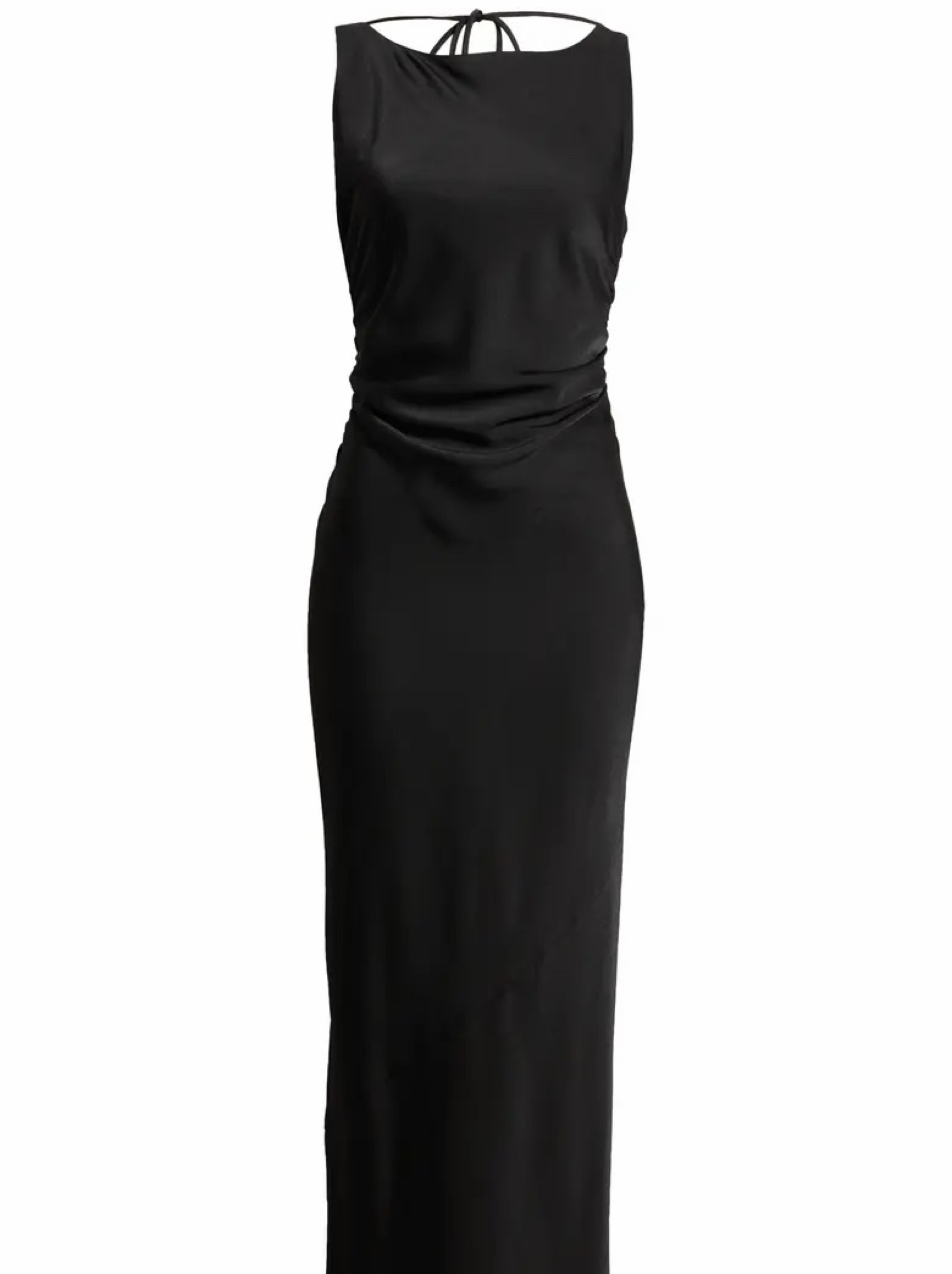 wayf satin dress WAYF Isadora Open Back Dress by WAYF