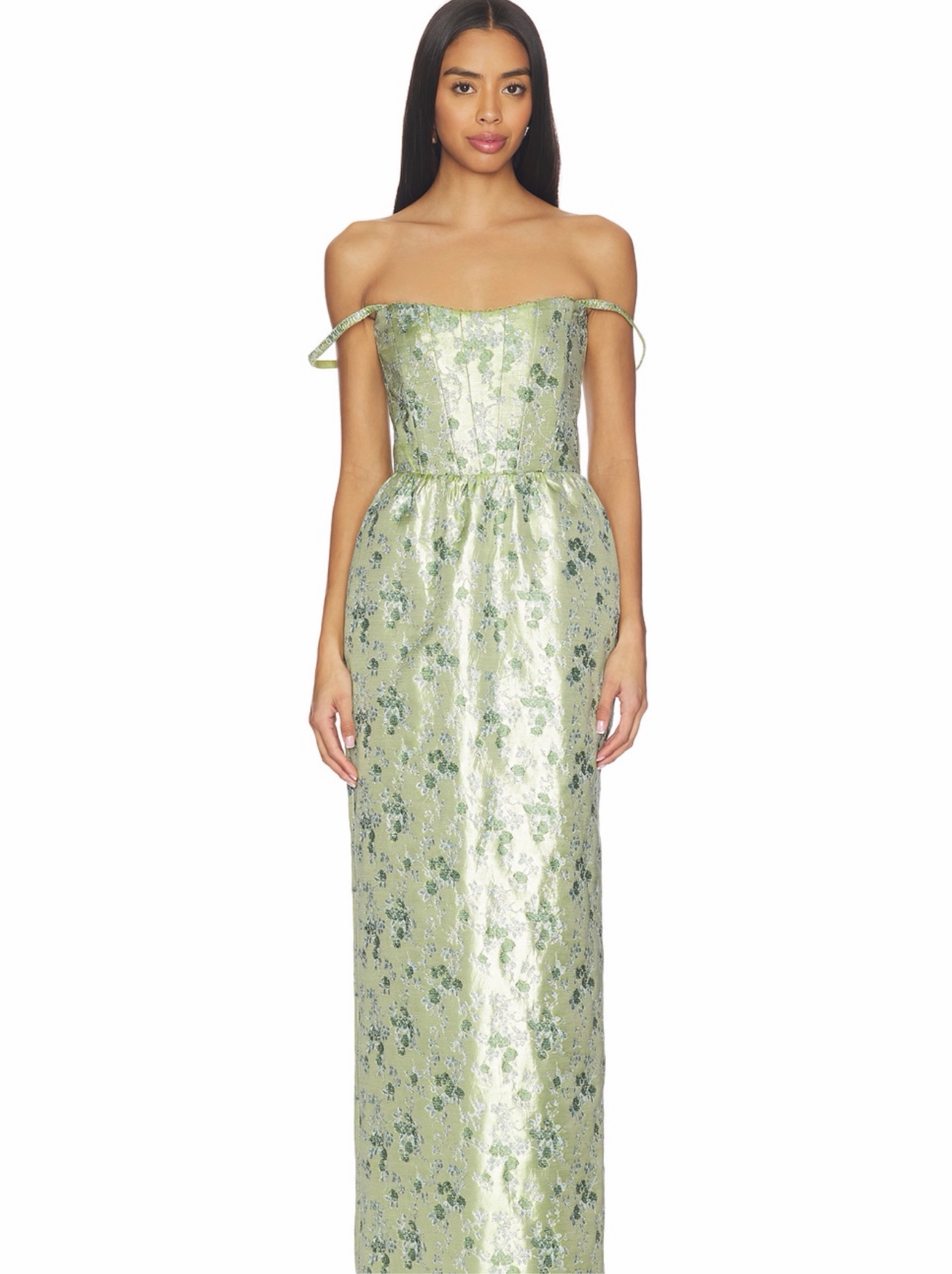 chapman bridesmaid dresses V. Chapman Piana Dress in Sage Windsor Brocade Bridesmaid US 12