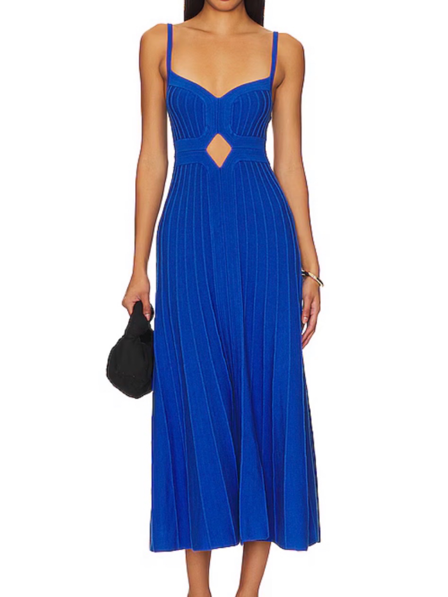 Acler Blue Knit Midi Dress by Acler
