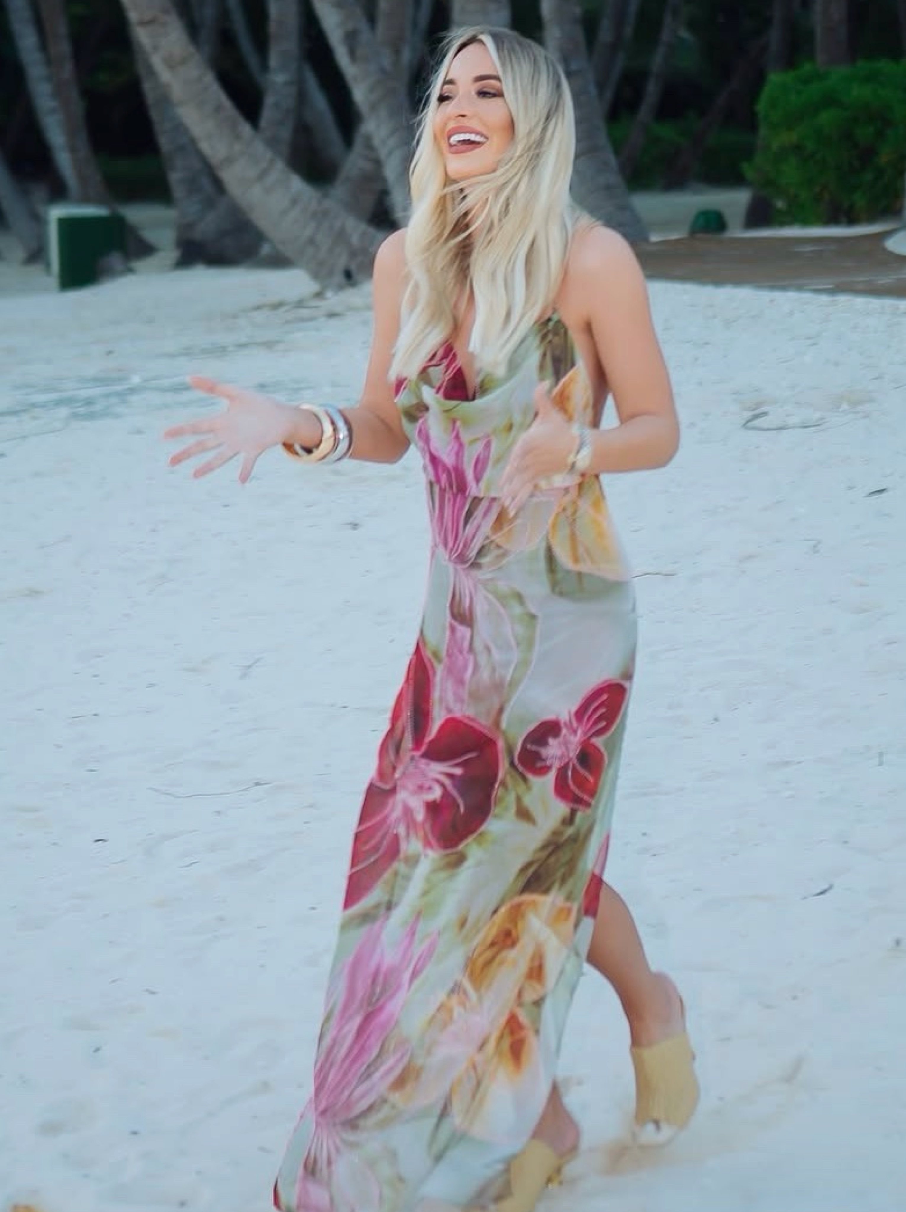 jaded london dahlia hand-beaded backless chiffon dress Dahlia Cowl Beaded Backless Chiffon Maxi Dress | Jaded London
