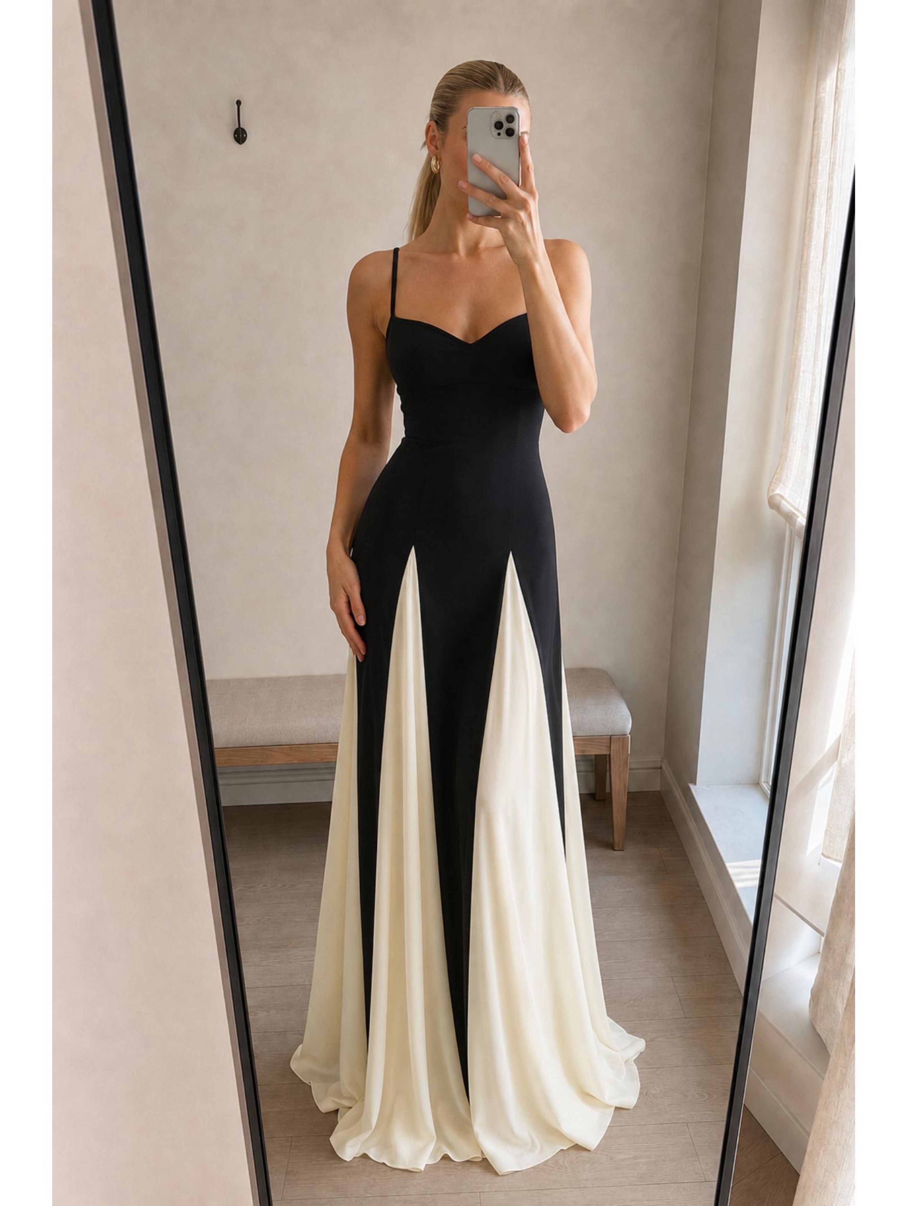 Arcina Ori Paloma Dress | Classy Wedding Guest, Elegant Euro Summer, Black & White Dress, Italy