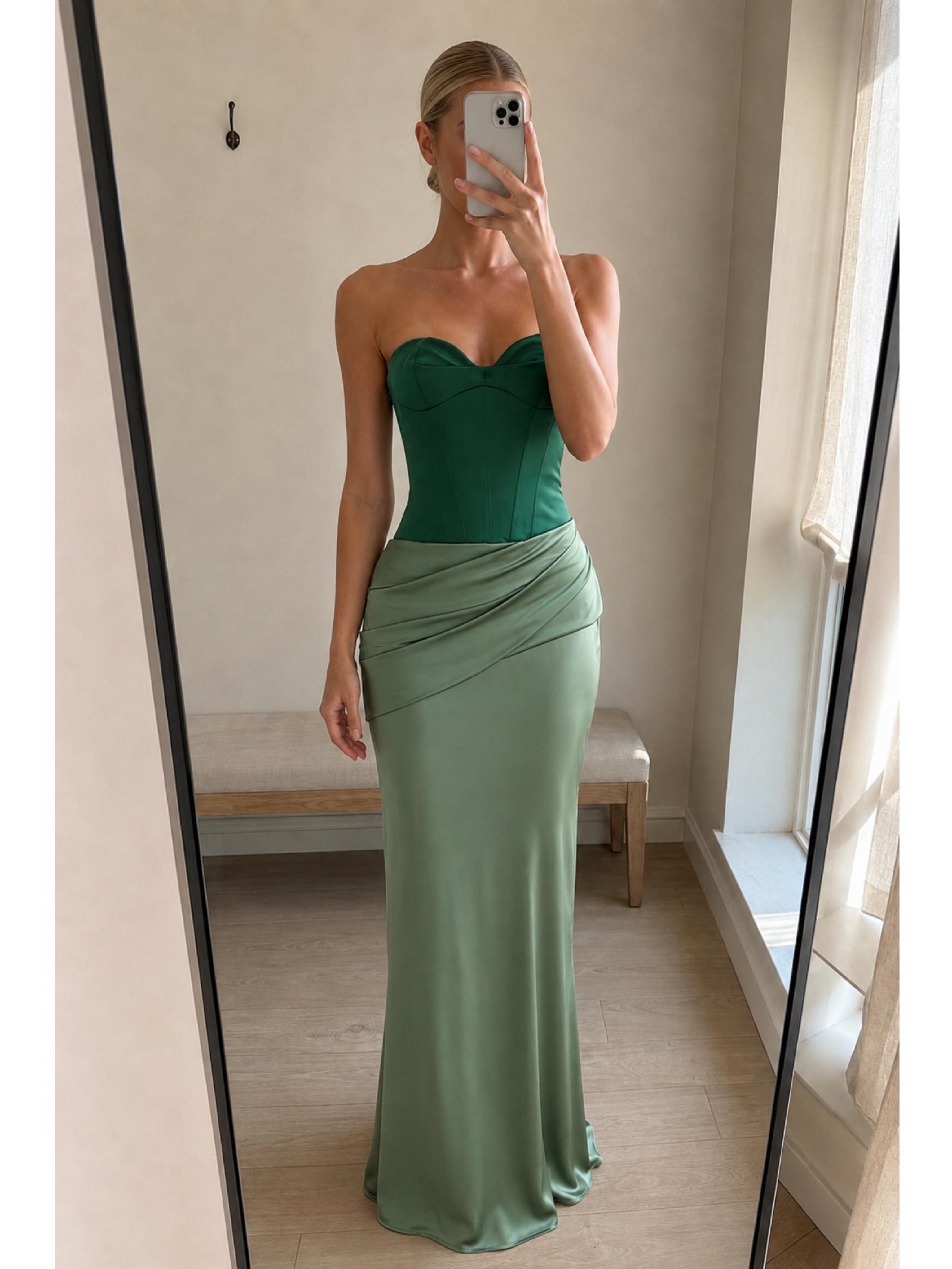 NBD Amit Gown Small | | Green Bridesmaid Dress, Green Wedding Guest Dress
