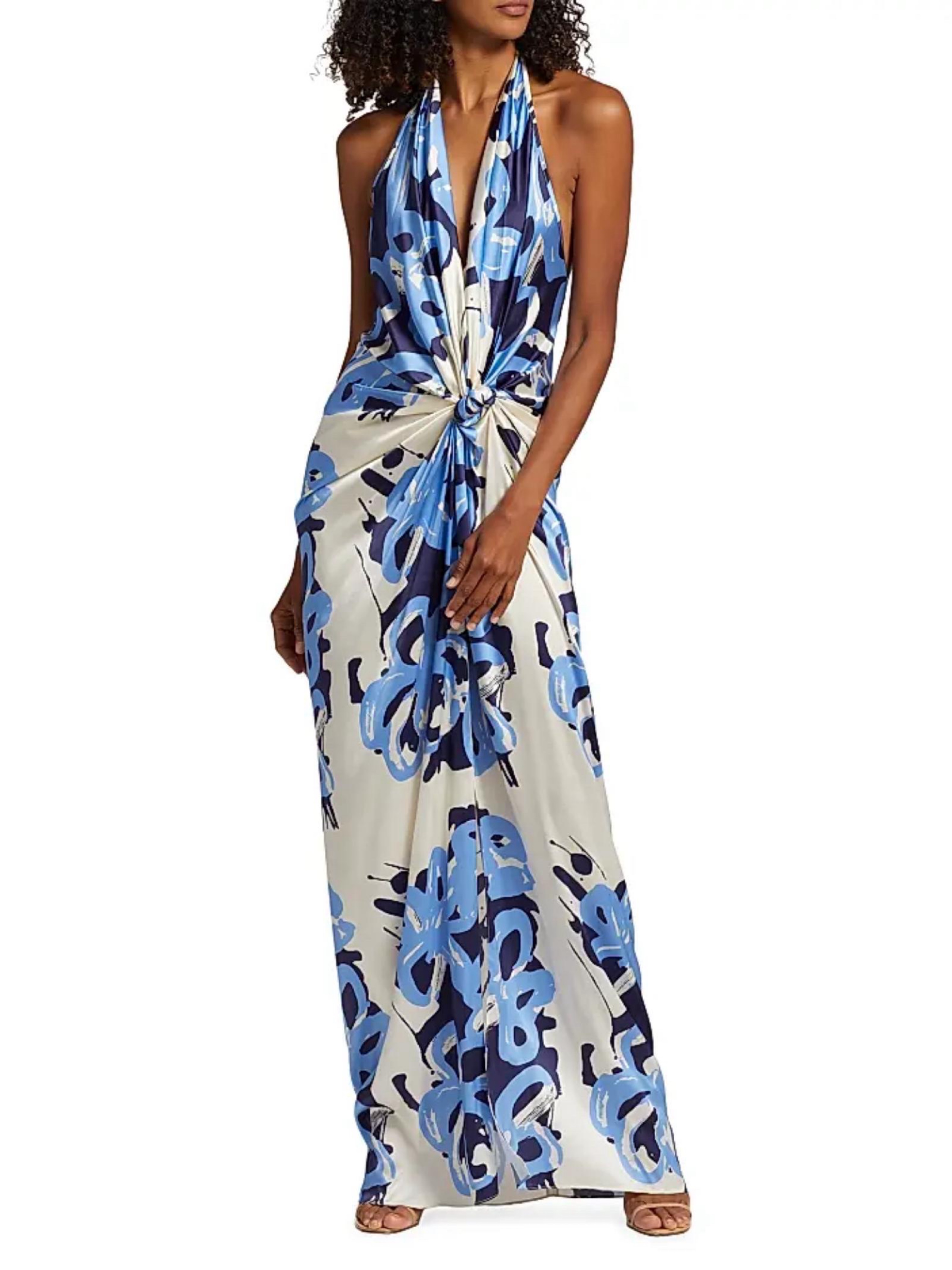 Silvia Tcherassi Jazmin Dress | Blue Wedding Guest Dress
