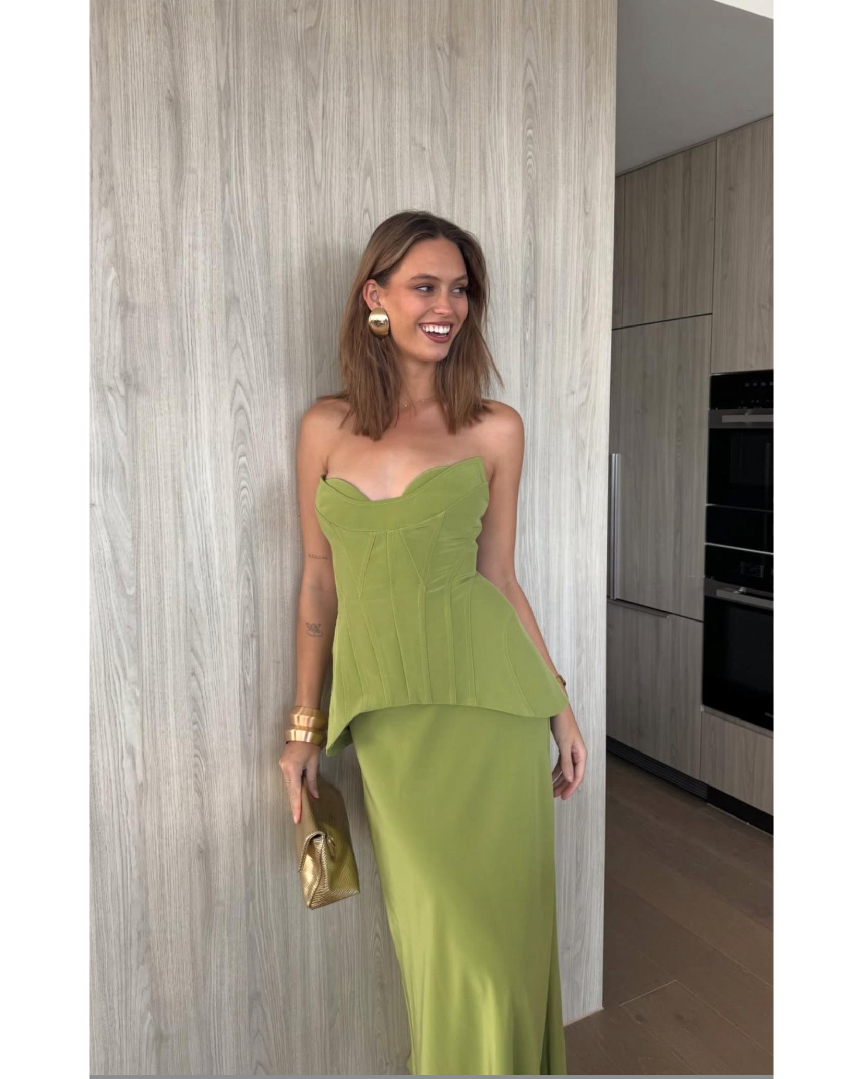 acler green dress Acler Women's Emery Mini Dress