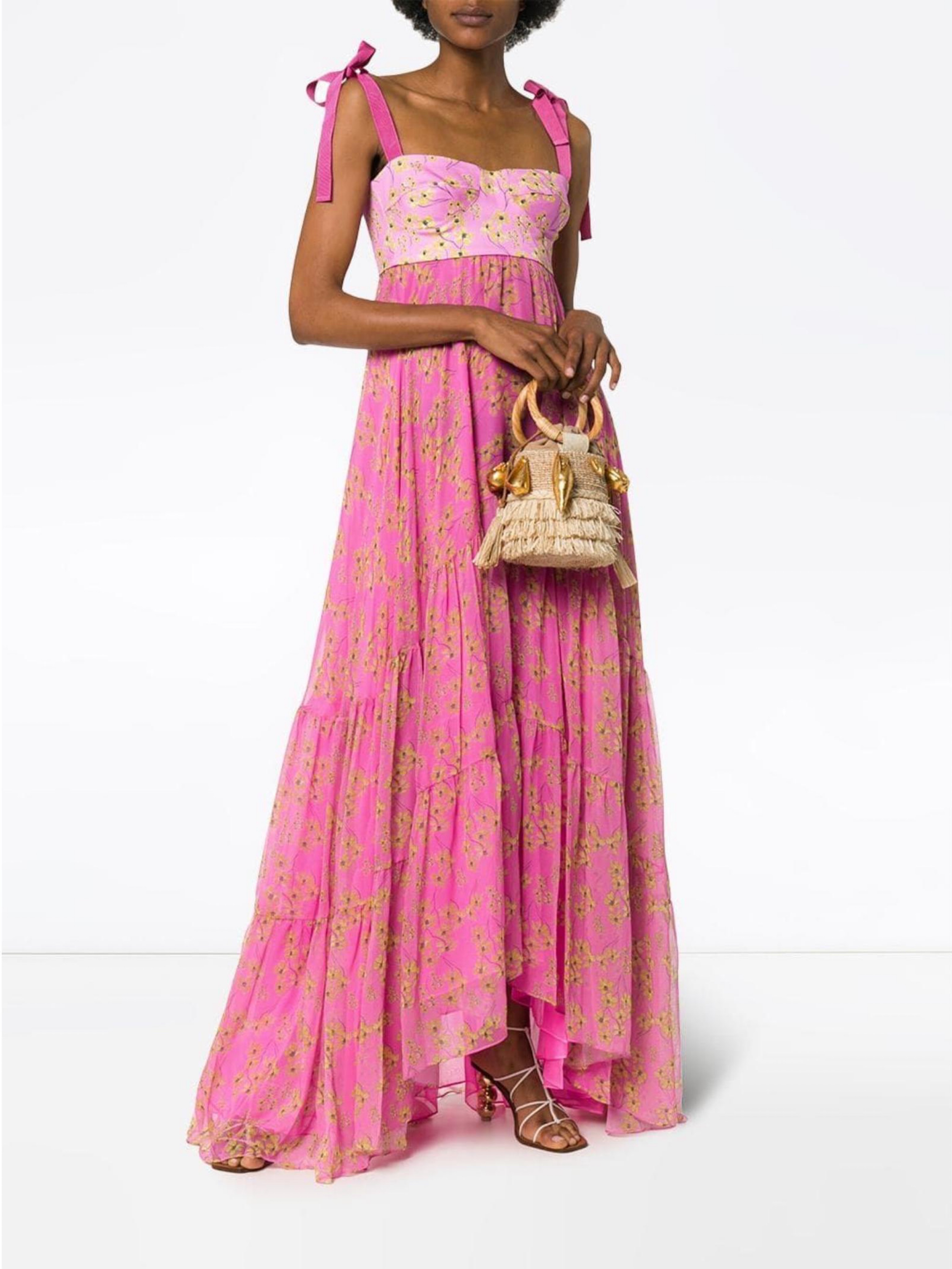 Silvia Tcherassi Pink Dress | Silvia Tcherassi Dancing Pink Floral Dress
