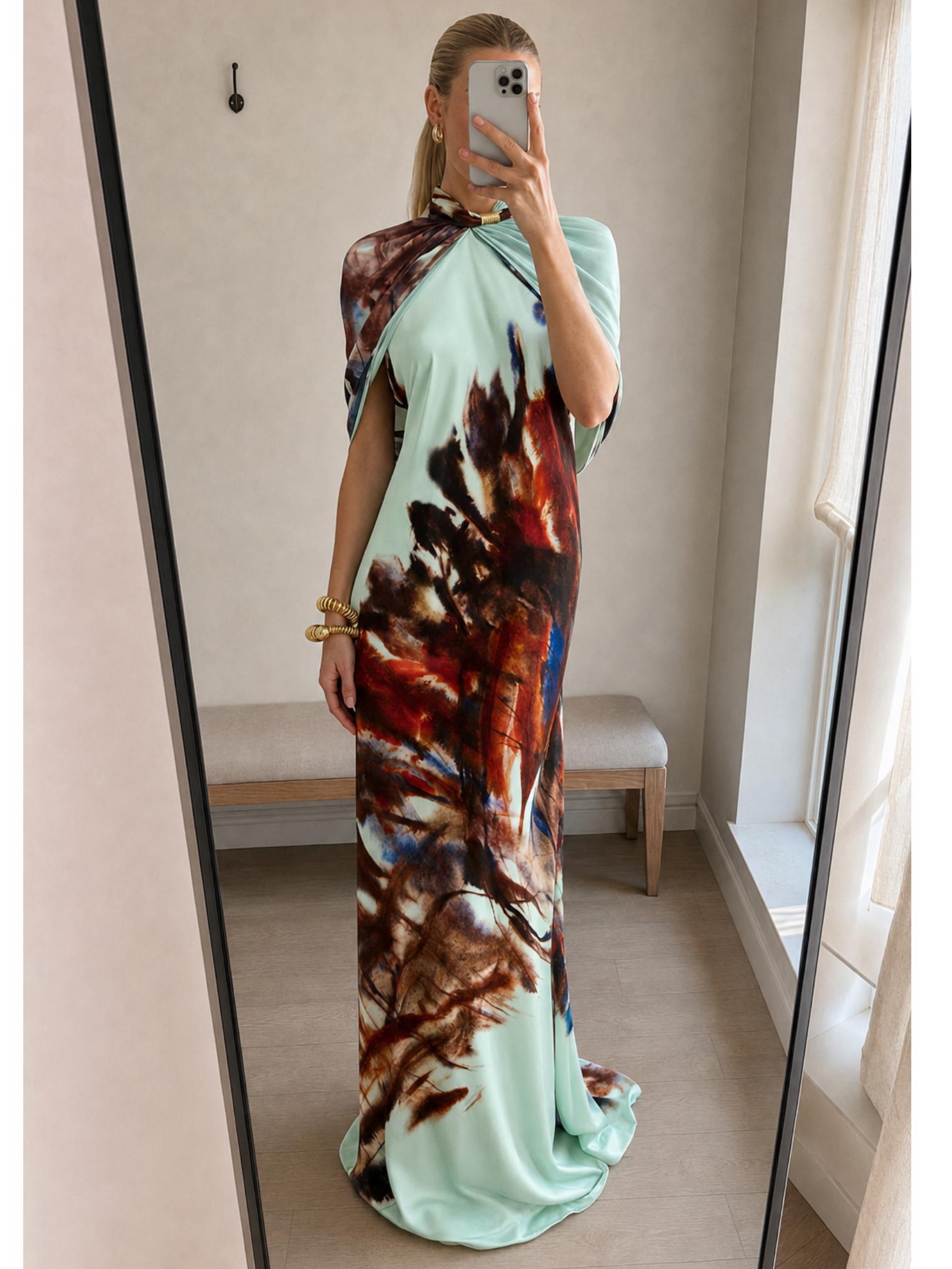 Silvia Tcherassi Carlina Gown | Blue Bridesmaid Dress, Mother of the Bride, Blue Wedding Guest Dress