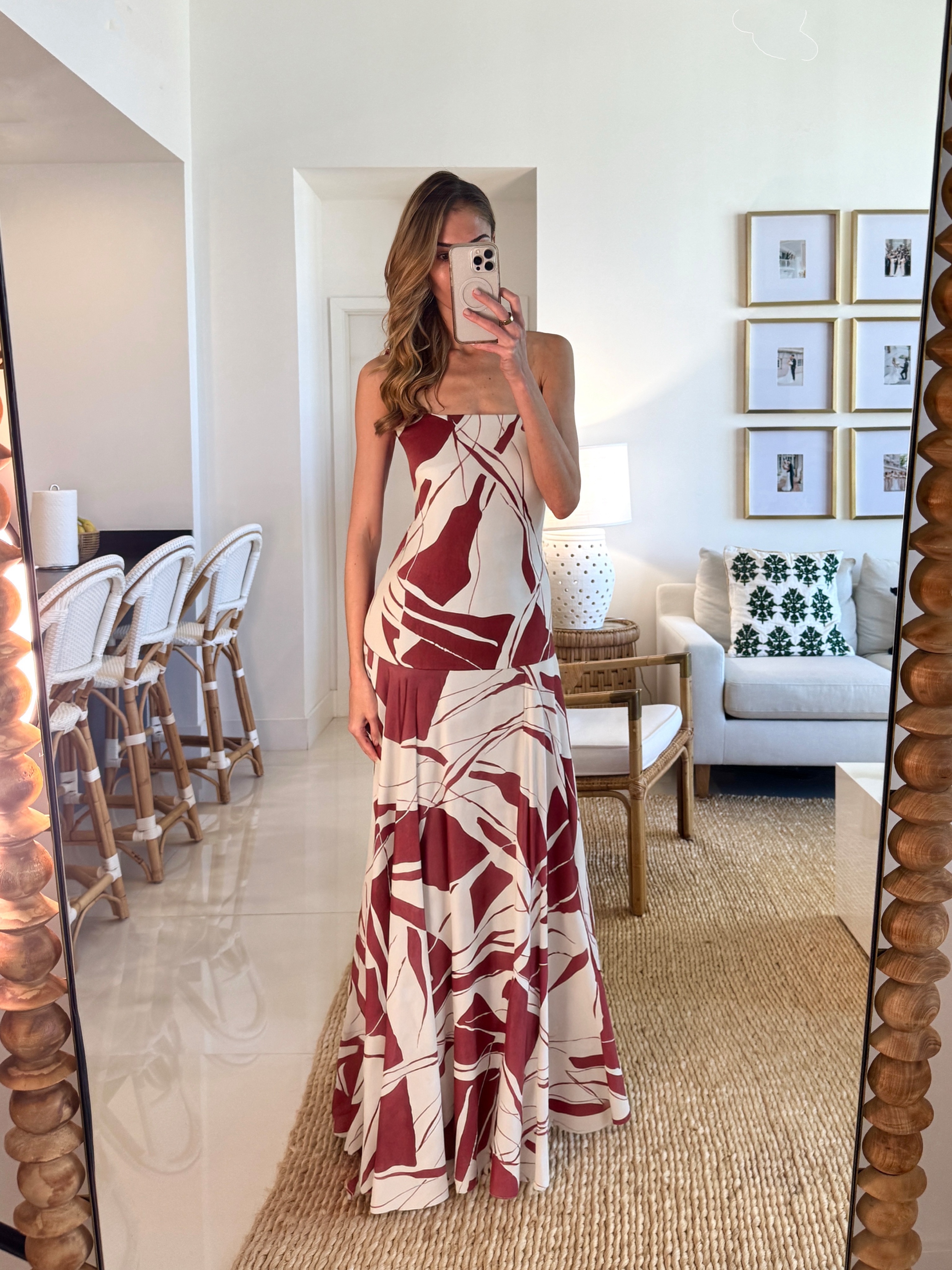 Silvia Tcherassi Muriel Maxi Dress | Burgundy Maxi Dress, Western Chic, Western Formal Dress