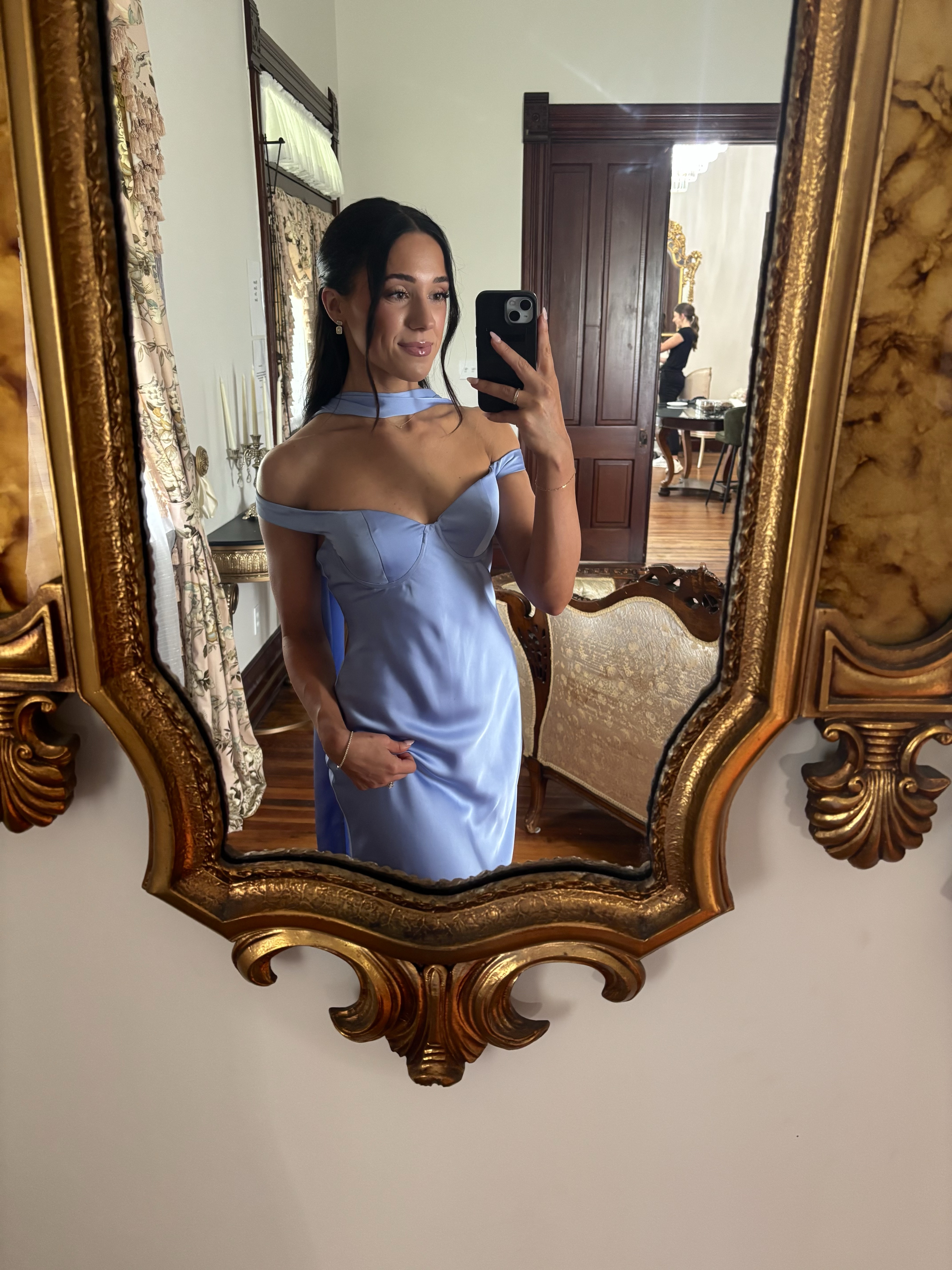 runaway the label blue dress Adriana Maxi Dress